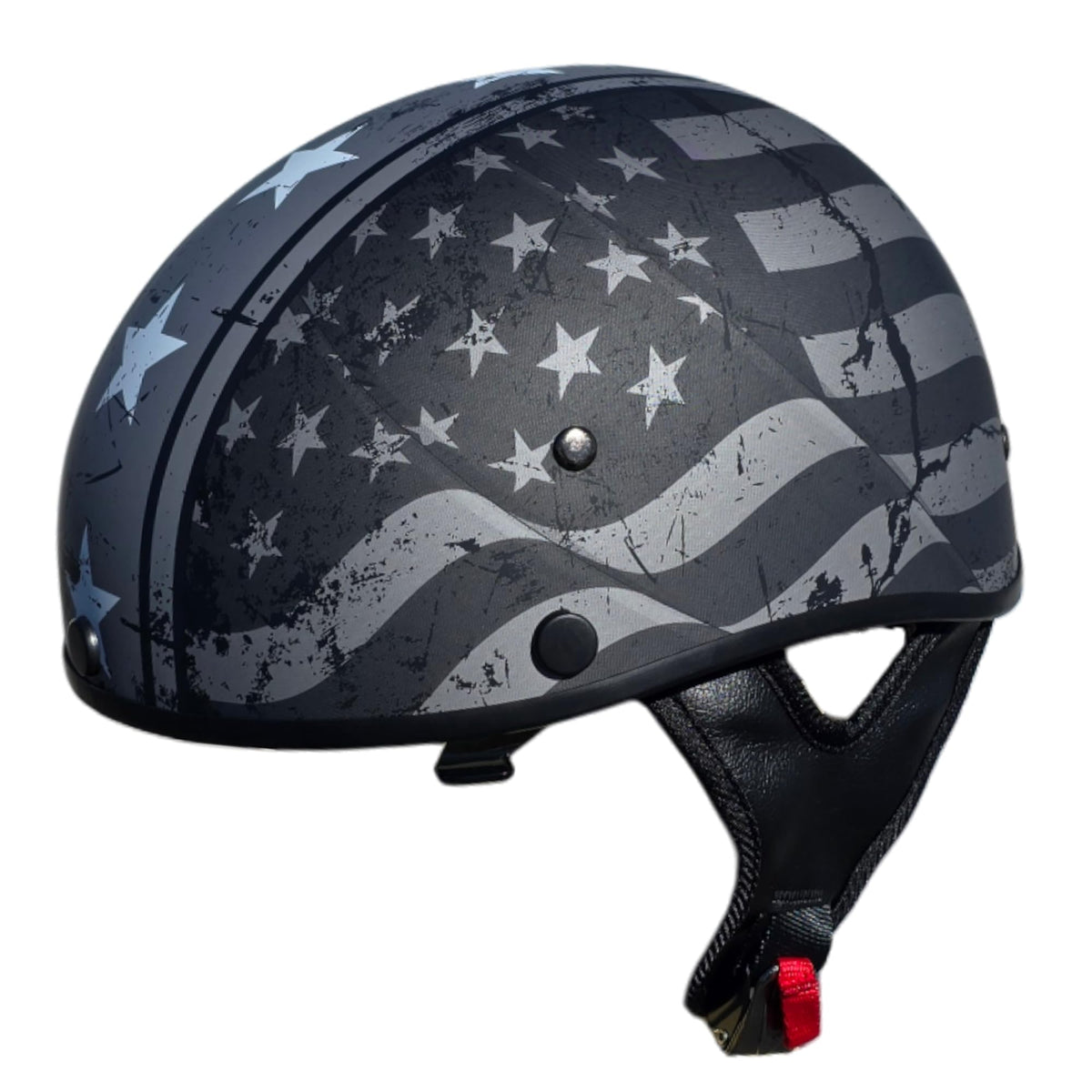Vega Helmets Warrior Motorcycle Half Helmet W/ Sunshield Patriotic Flag 2Xl