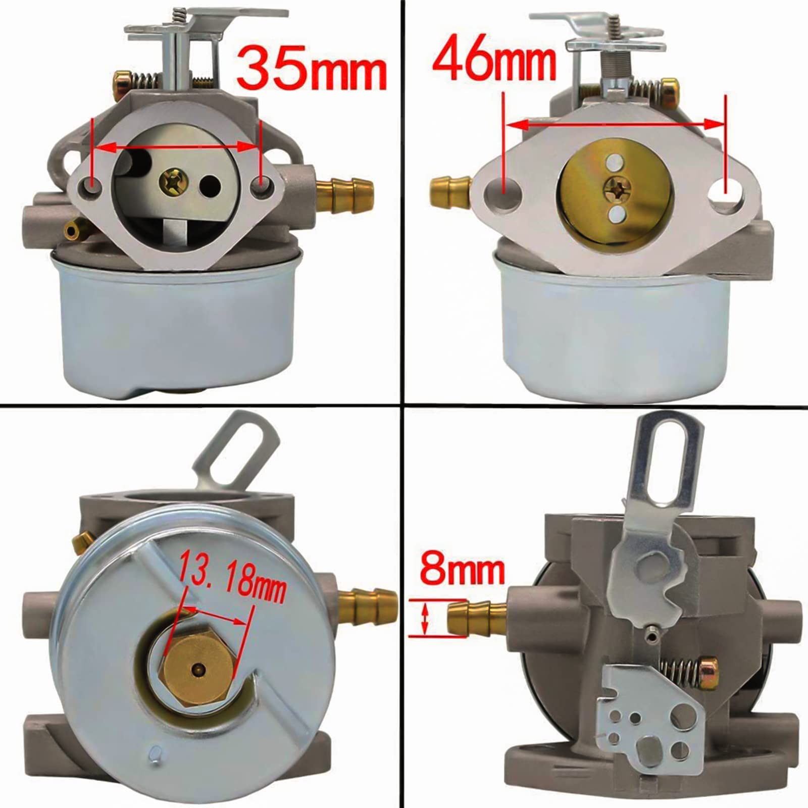 Carburetor for Tecumseh Models LH358SA-159628A LH358SA-159629A LH358SA-159630A