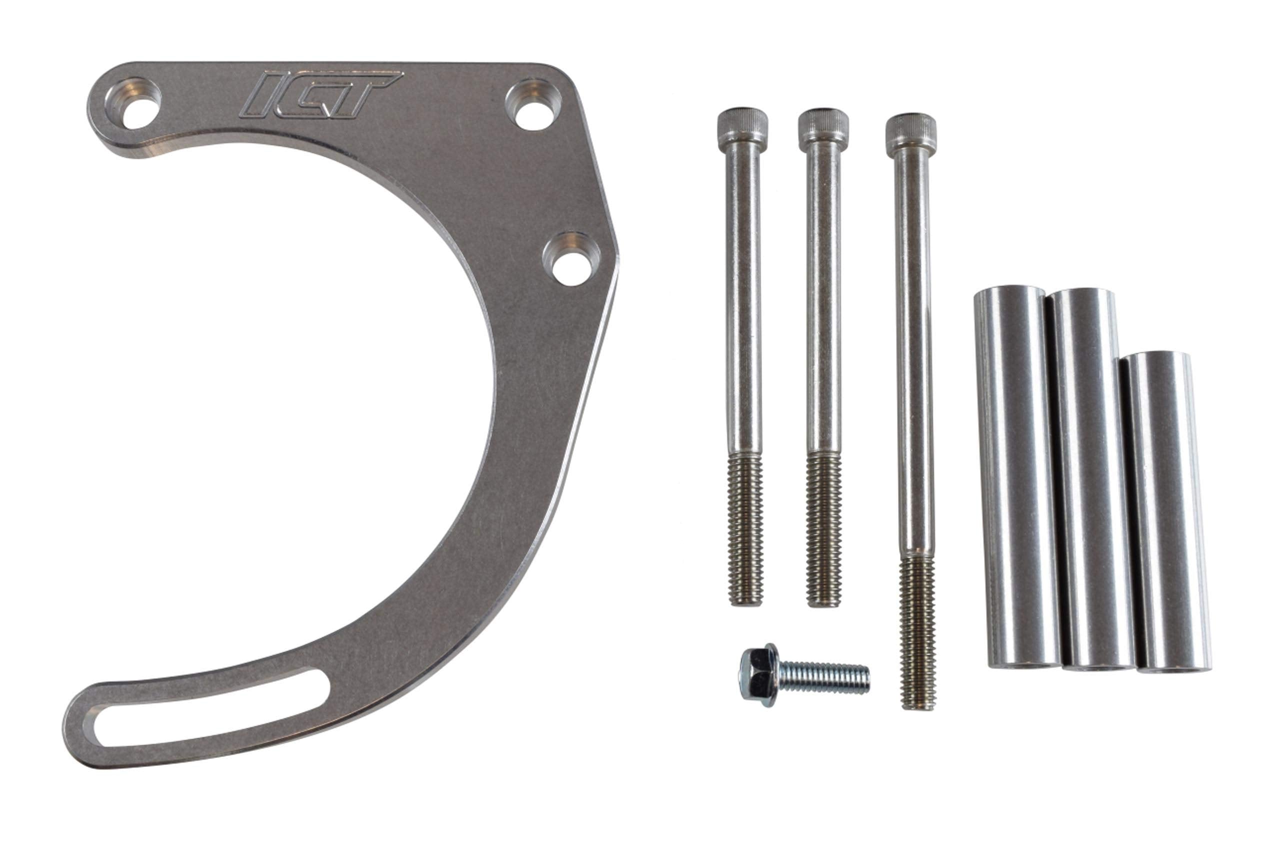 ICT Billet SBC Alternator Bracket Adjustable Electric Water Pump Small Block 350 Chevy Mount Kit 305 327 350 5.0L 5.7L Compatibl