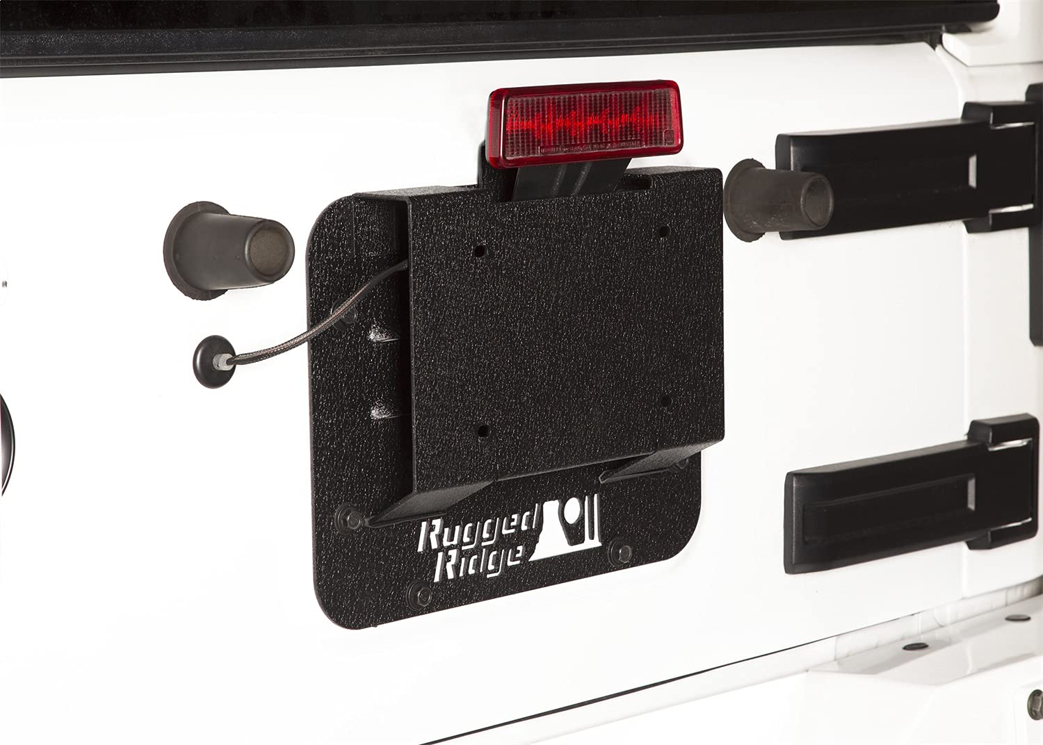 Rugged Ridge 11586.11 Tire Carrier Delete Plate Kit: 07-18 Jeep Wrangler Jk