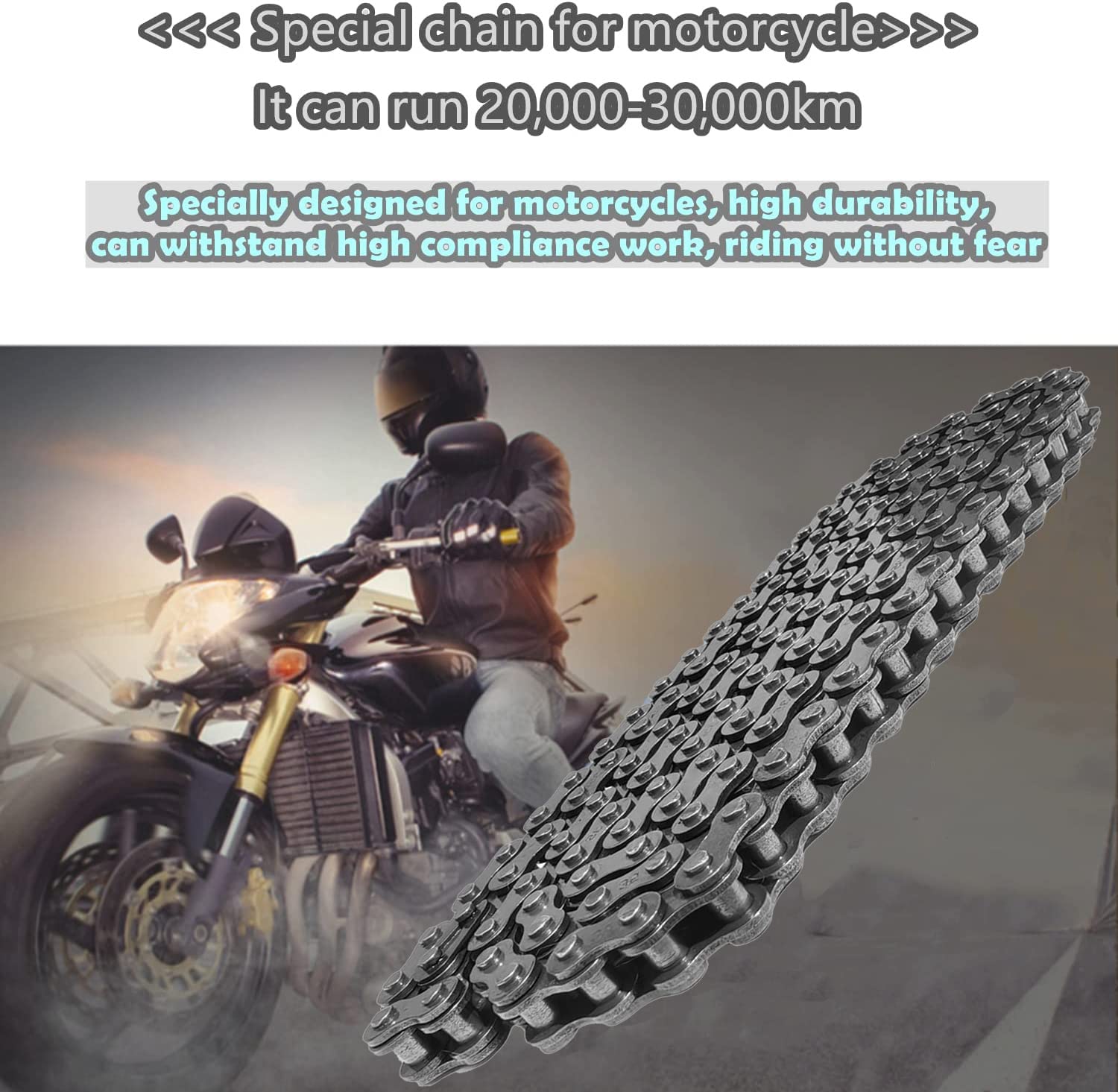 Ran&Rode Drive Chain for Coleman Mini Bikes - 35 Chain, 140 Links, Carbon Steel, Compatible with CT100U CC100X RT100 Doodlebug DB30