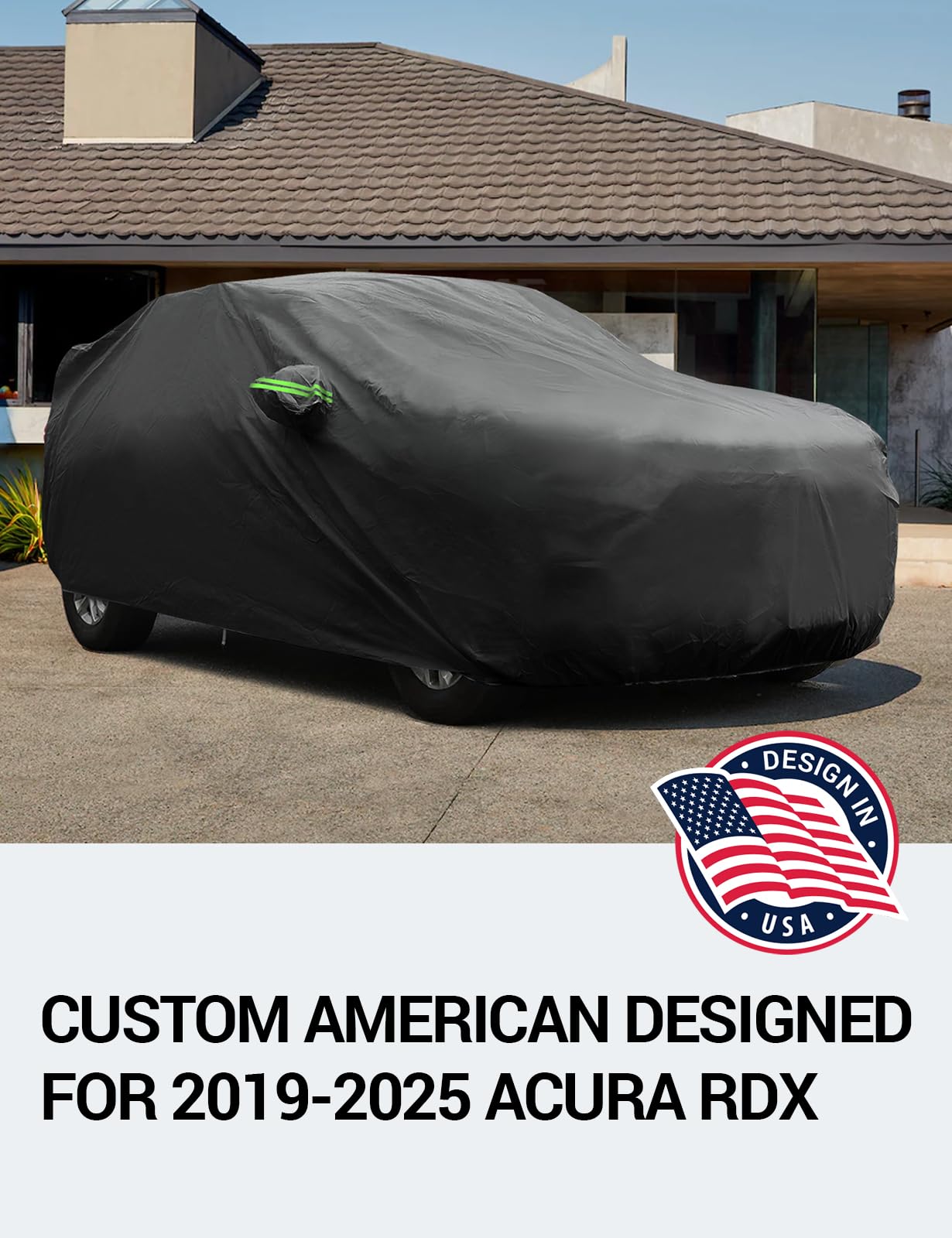 Proadsy 2025 Upgrade Car Cover Custom Fit For Acura Rdx 2019-2025, Waterproof All Weather For Automobiles, Full Exterior Cover R