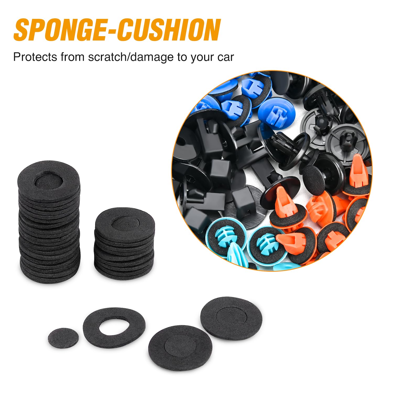 Gooacc 180Pcs Car Bumper Retainer Clips Bumper Fender Liner Kit For Lexus Toyota 4Runner Tacoma Rav4 Scion 75495-35010 75397-350