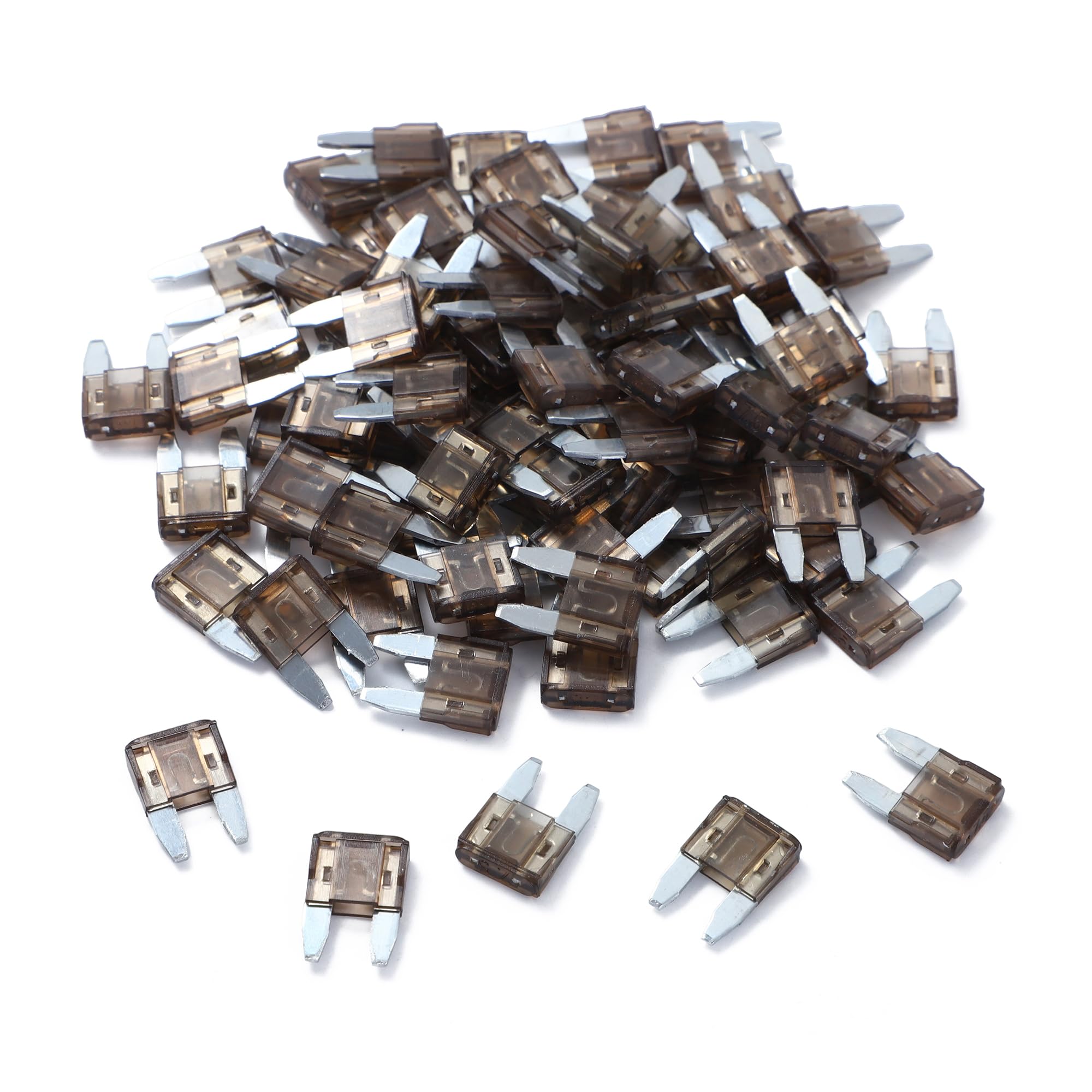 100 Pack Auto Fuses 7.5 Amp Apm/Atm 32V Mini Blade Style Fuses 7.5A Short Circuit Protection Car Fuse (7.5Amp)