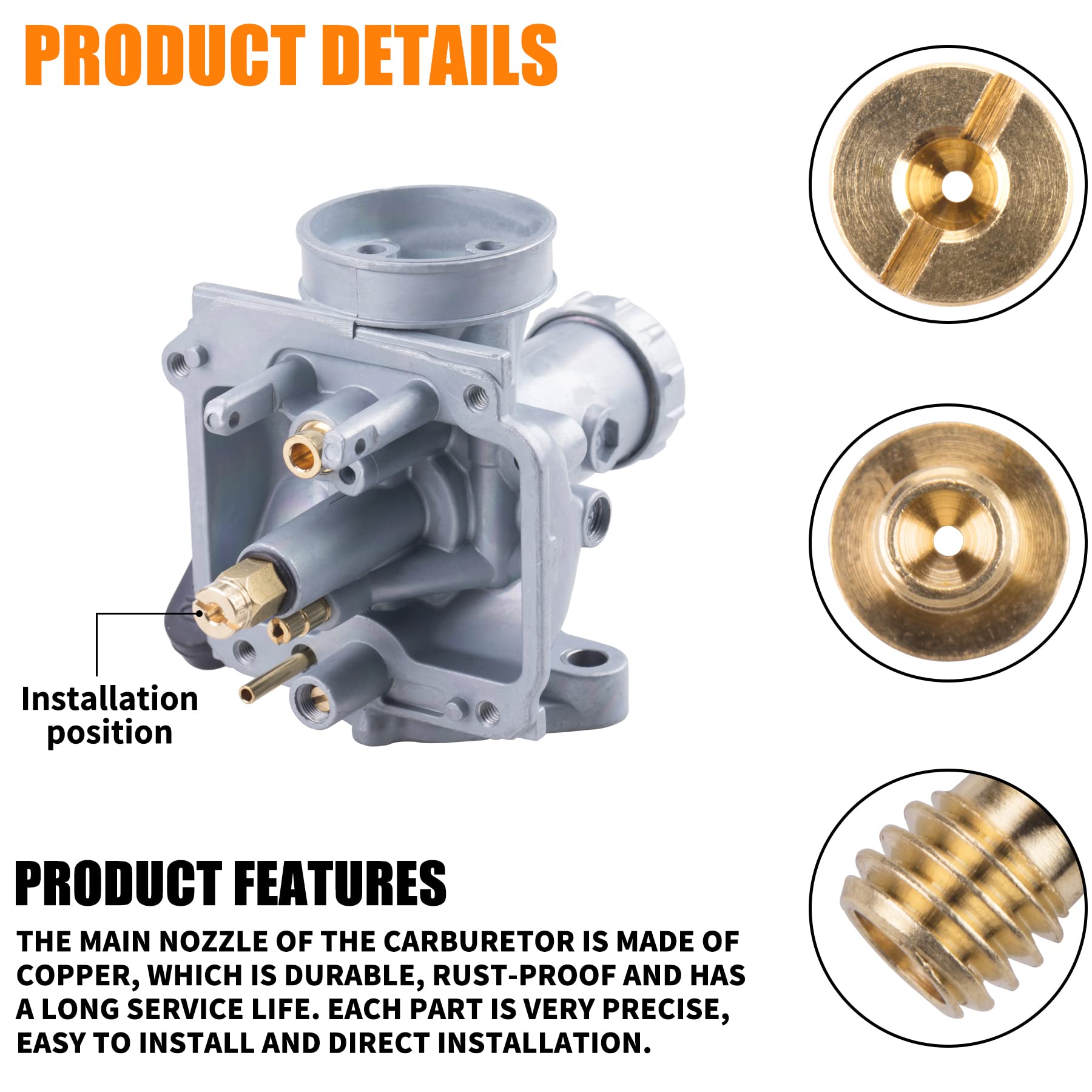 Oraevy Carburetor Main Jet Kit Replace Fit For Vm22 Predator 212Cc Gx160 Honda Gx200 Ct200U 196Cc Kt196 Clones Go Kart Mini Bike Race Kart Dirt Bike Pit Bike Atvs Pack-15 From 88# To 125#