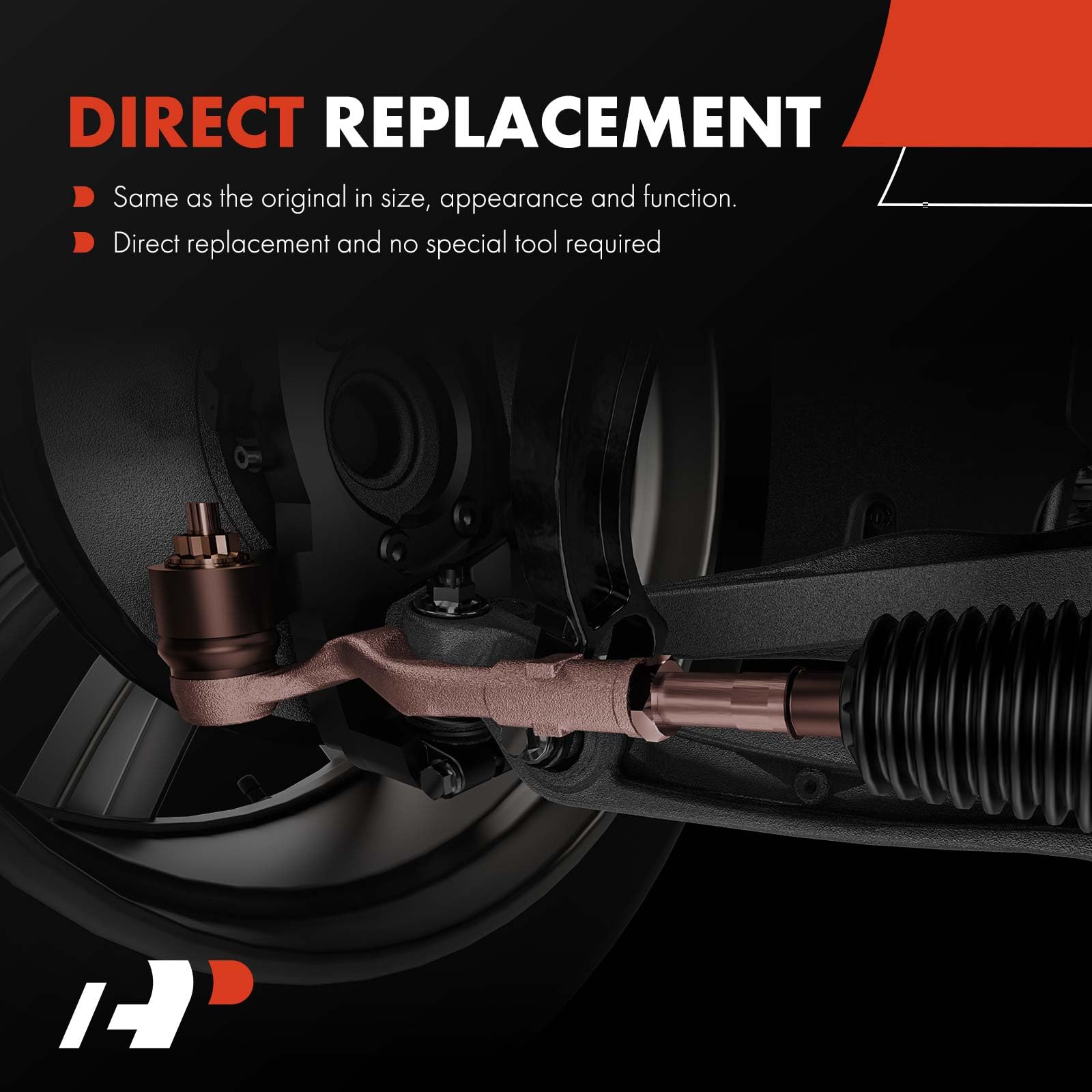 A-Premium Front Outer Tie Rod Ends - 2 Pack, Compatible with Kia Soul 2010-2013, Durable Steering Components