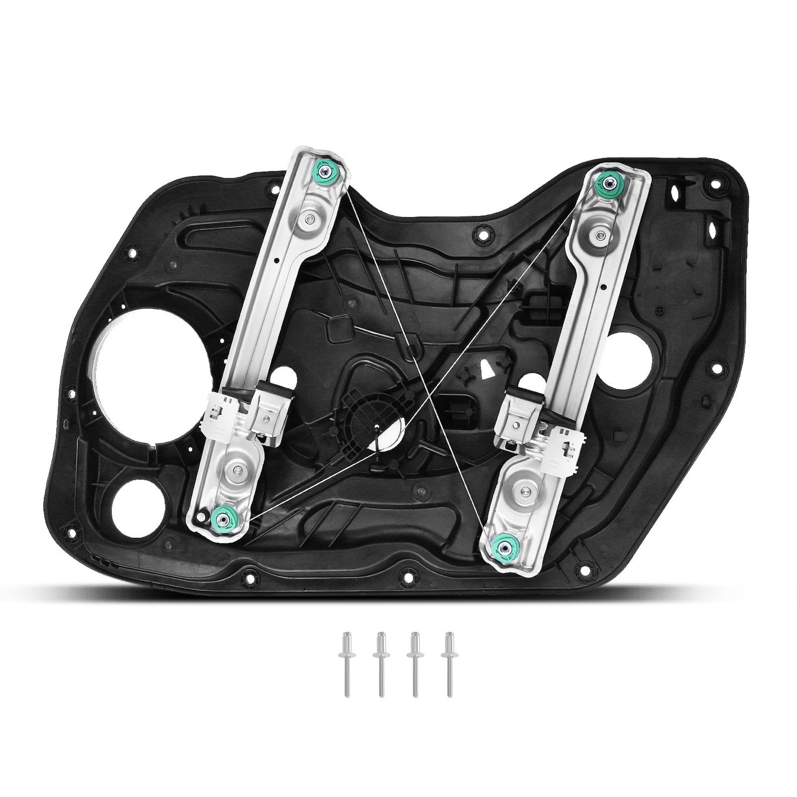 YHTAUTO Front Power Window Regulator Driver Side with 2-Pin Motor Assembly and Interior Door Panel for Hyundai Elantra 2011-2016