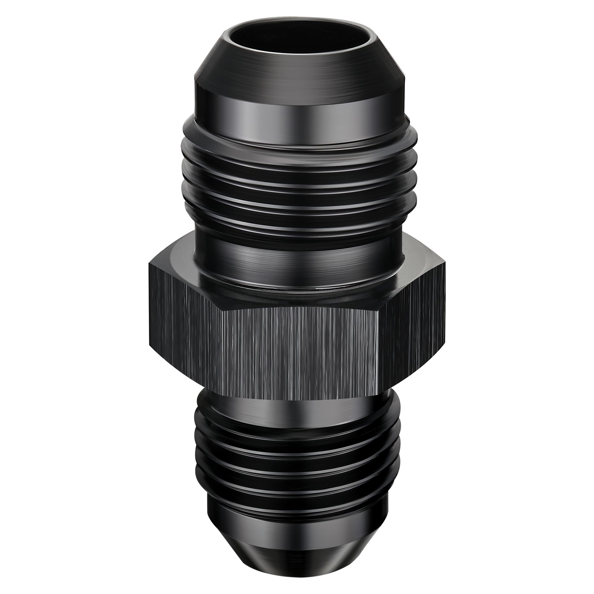 EVIL ENERGY 6AN Male to AN5 Male Flare Reducer Coupler Union Straight Adapter Fitting Black