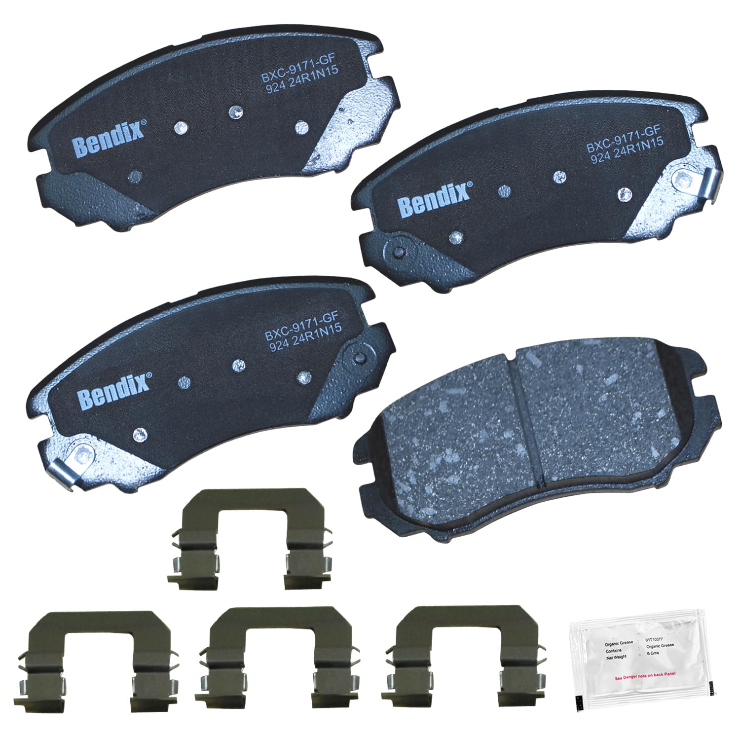 Bendix Priority1 Cfc924 Disc Brake Pad Set Ceramic For Select Models Changan Cs35,Hyundai Elantra Magentis, Sonata,Tiburan,Tusca