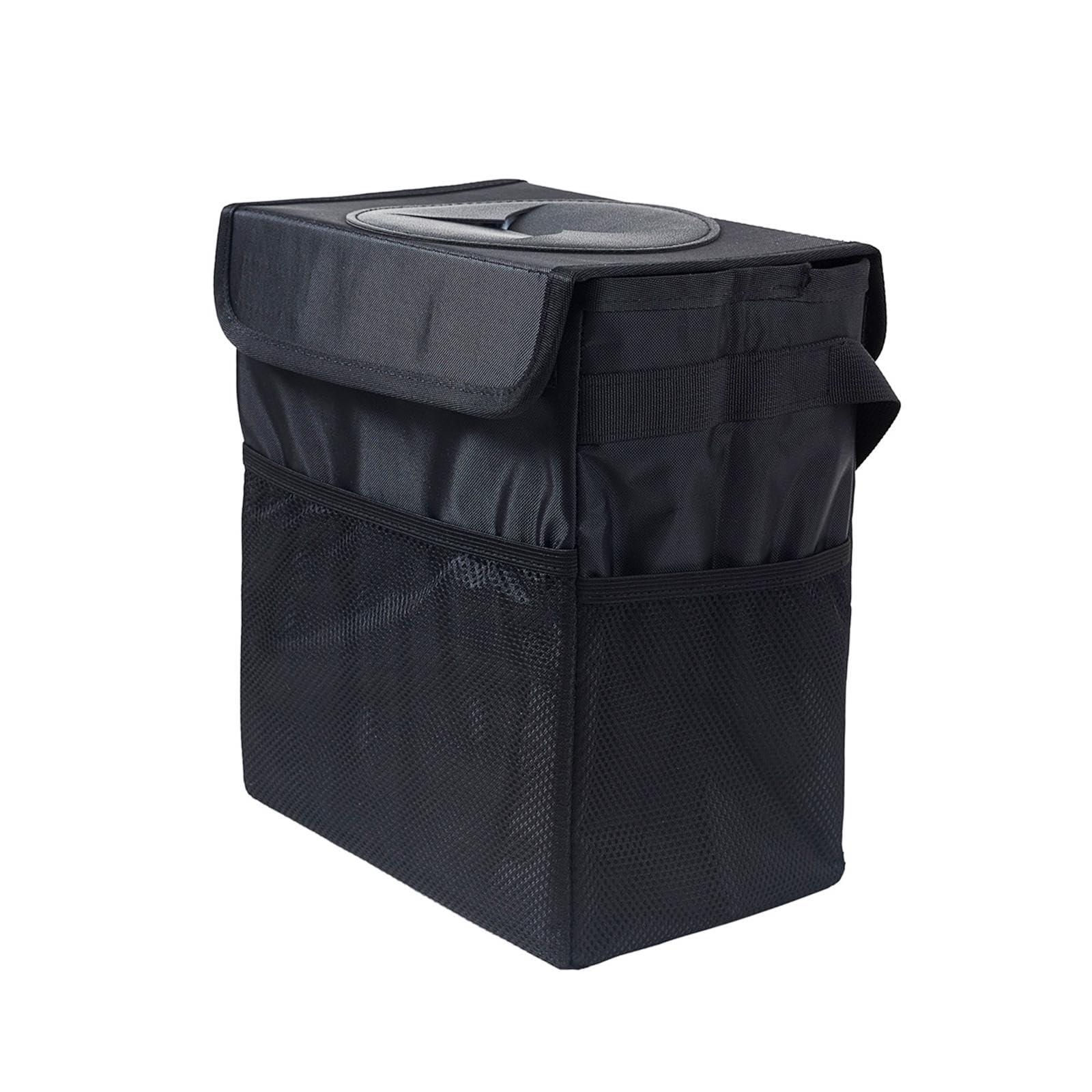 JAZZY PEARLS Car Trash Can Trash Bin Hanging Storage Practical Wear Resistant Collapsible 9.5L With Lid