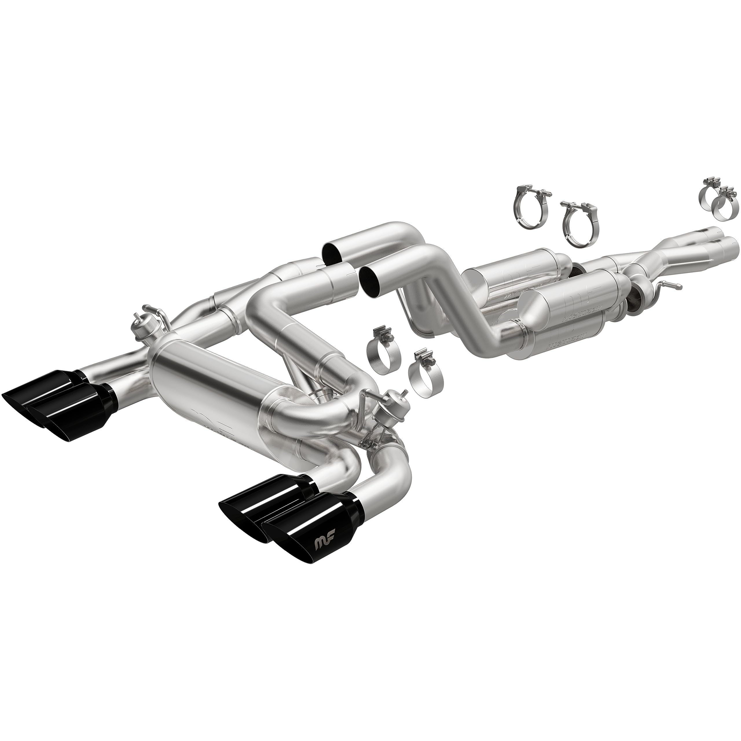 Magnaflow Performance Exhaust System 19598: Cat-Back, Street Series, For 2021-2025 Jeep Wrangler, Quad Split Rear Exit Style