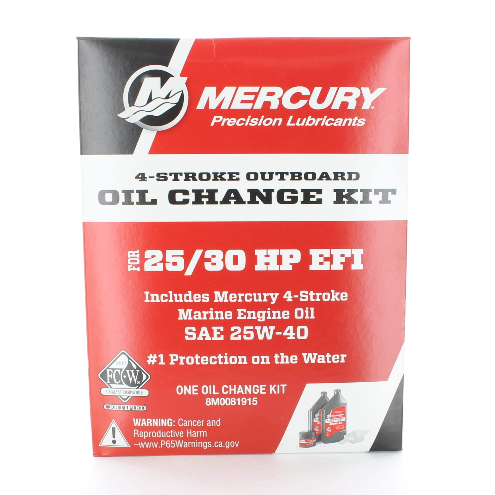 Oem Mercury Marine 4-Stroke 25/30Hp Efi Outboard Oil Change Kit 8M0081915