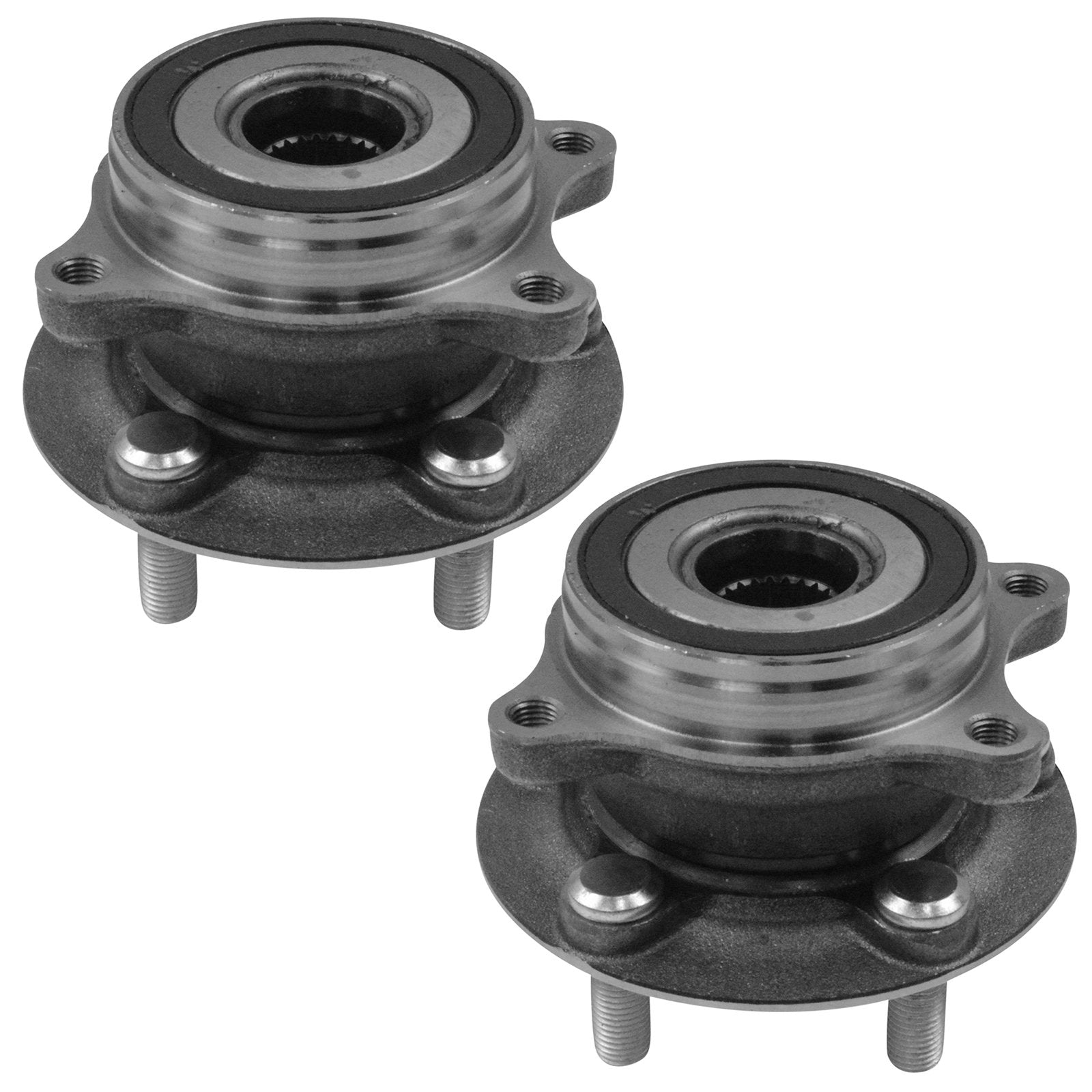 Trq Front Wheel Hub Bearings Assembly Set Compatible With 2011-2017 Lexus Ct200H 2010-2015 Toyota Prius 2012-2015 Prius Plug-In