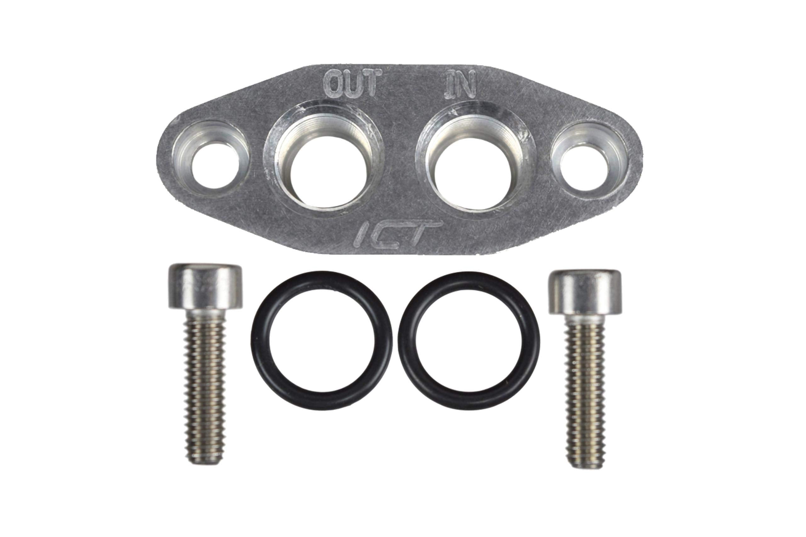 ICT Billet Oil Cooler Adapter -6AN ORB Oring In/Out Port Plate LS1 LSX LS3 LS LS2 LS3 LH6 L92 L76 LY2 LY5 LY6 LC9 LFA LH8 LMG L98 L9H L20 L94 LZ1 L99 L96 LC8 L77 Kit 551600
