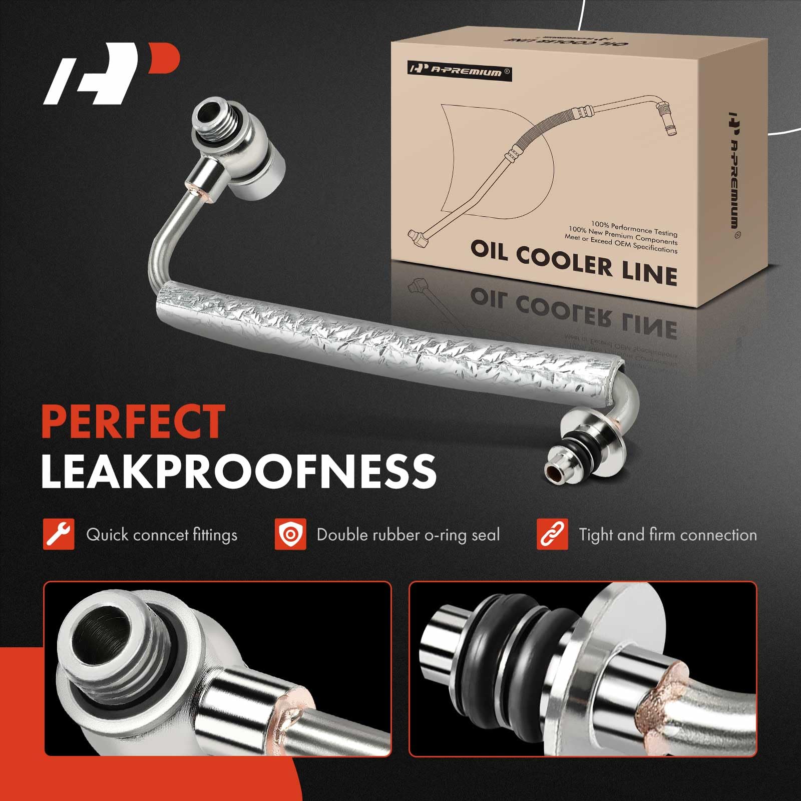 A-Premium Turbocharger Turbo Oil Feed Line Pipe Tube Compatible With Buick, Chevrolet Vehicles - 1.4L - Encore 2013-2021, Cruze