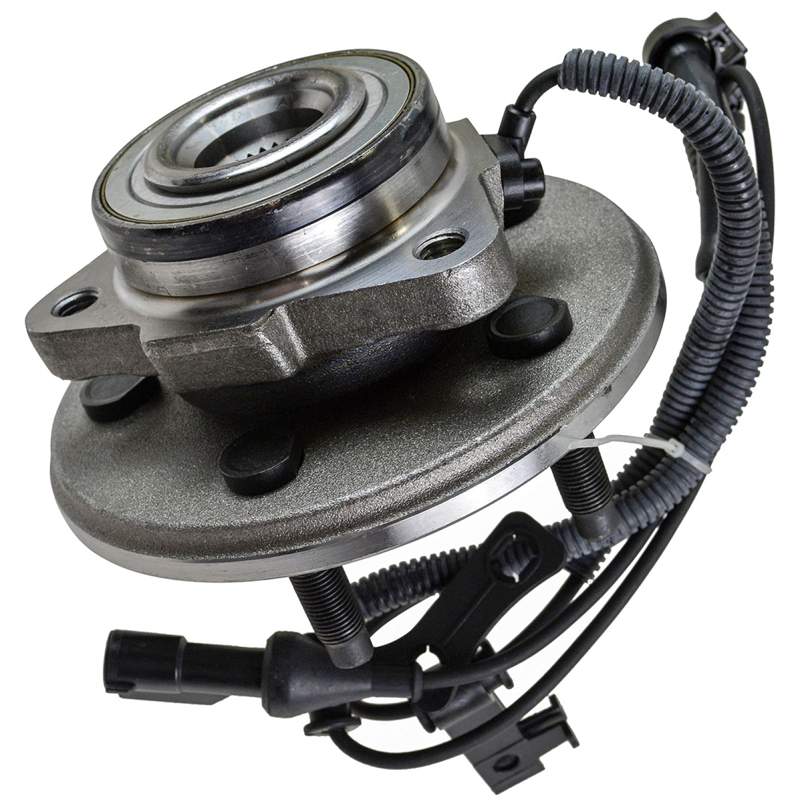 Trq Front Wheel Bearing & Hub Assembly With Abs Sensor Compatible With 2006-2010 Ford Explorer 2007-2010 Explorer Sport Trac Mer