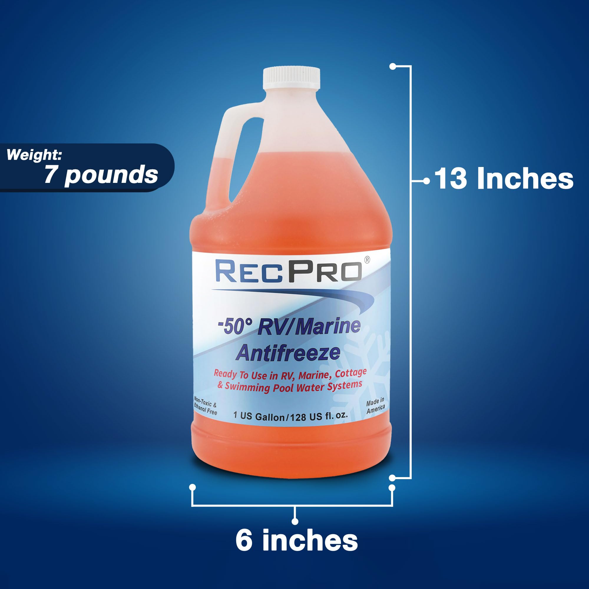 Recpro Rv Antifreeze -50F Protection Non-Toxic (2 Pack)