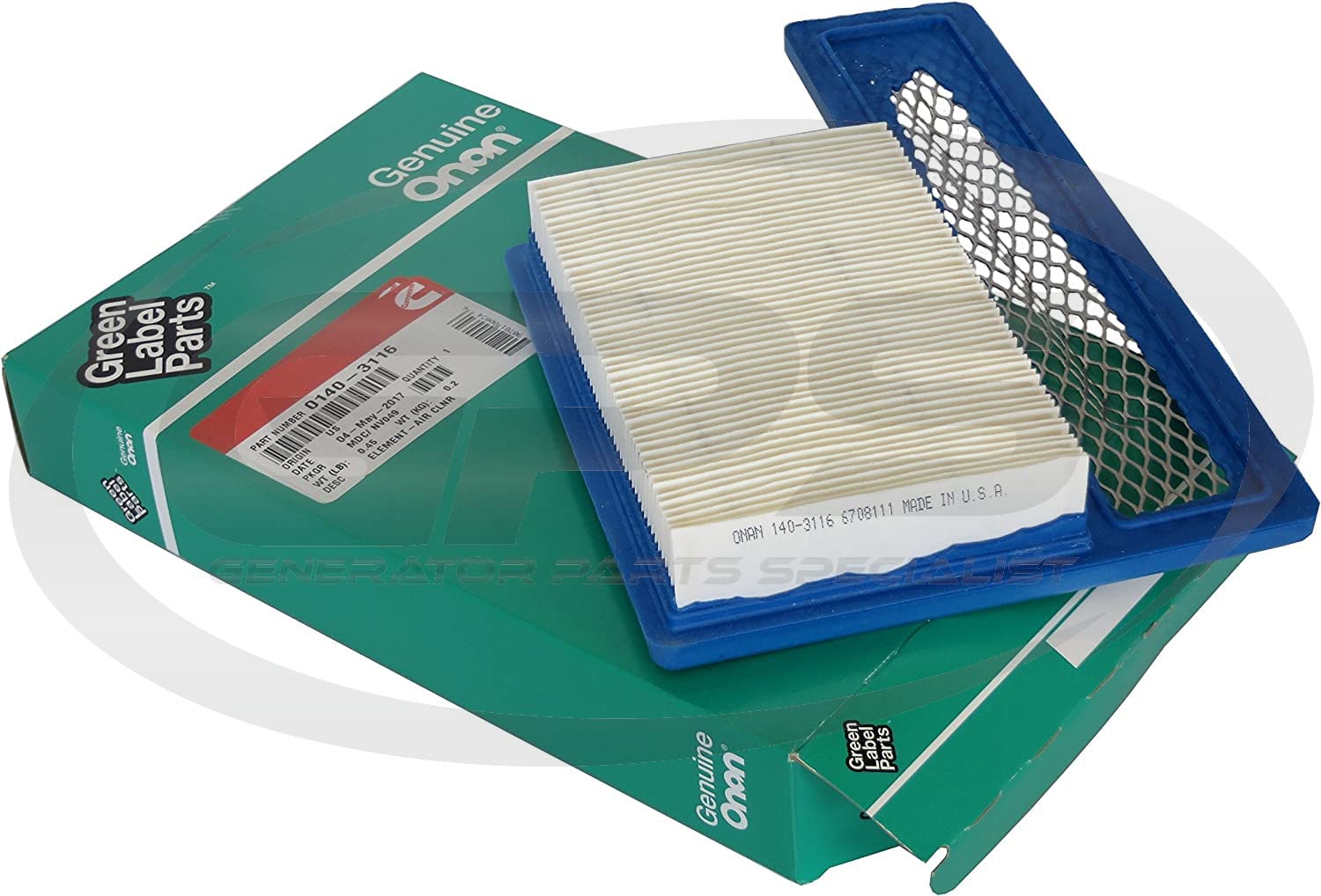 Gps Generator Parts Specialist Tune Up Kit For Cummins Onan Rv Generators 5500 And 7000, Hgjab, Hgjac And Commercial Hgjae With