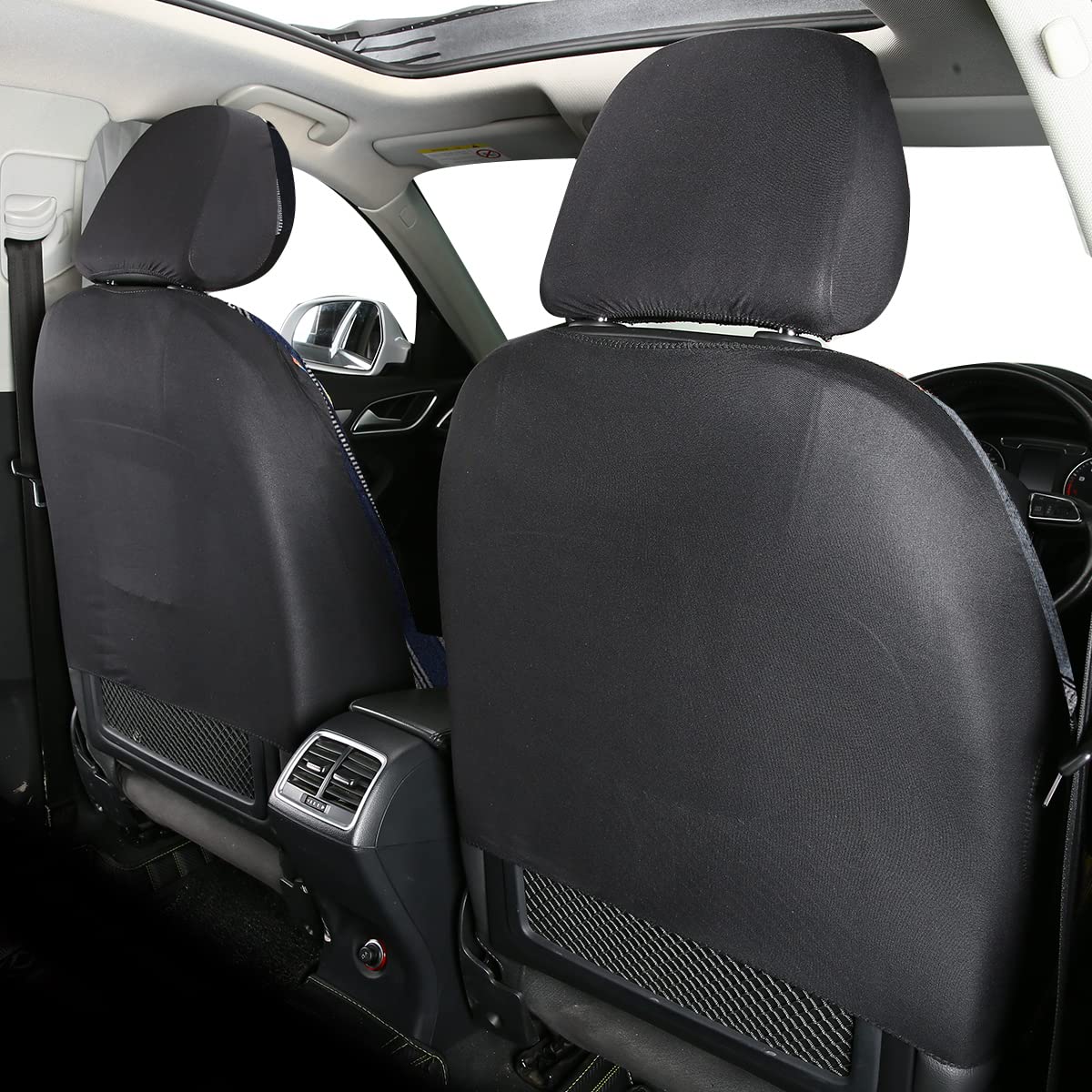 Ponyjoyup Baja Saddle Blanket Car Seat Covers 4Pcs Front, Breathable And Washable Striped Woven Automotive Vehicle Seat Cover, Universal Seat Cover For Sedan, Suv, Truck, Airbag Compatible