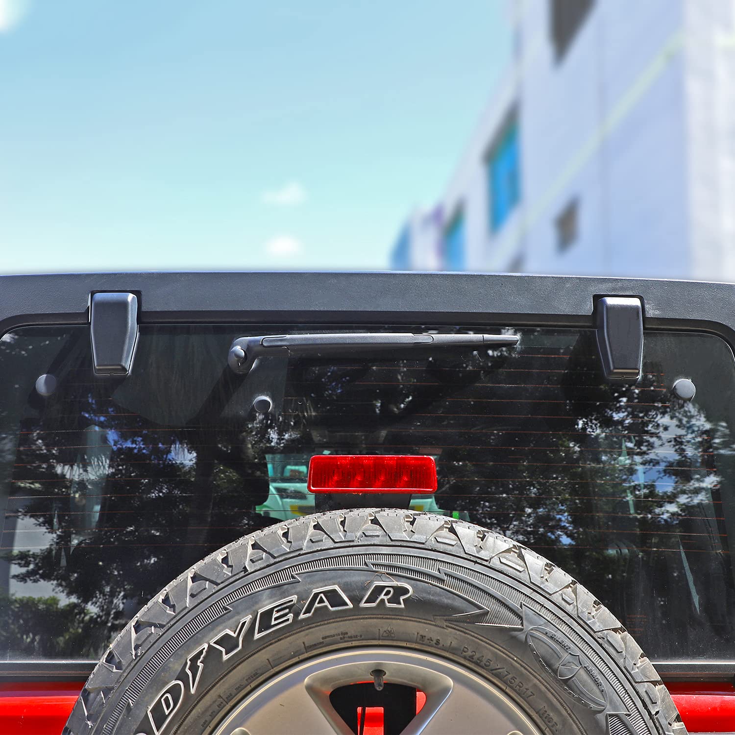 Hoolcar Rear Window Hinge Cover Liftgate Glass Hinge Cover For 2007-2017 Jeep Wrangler Jk Jku Hardtop, Black