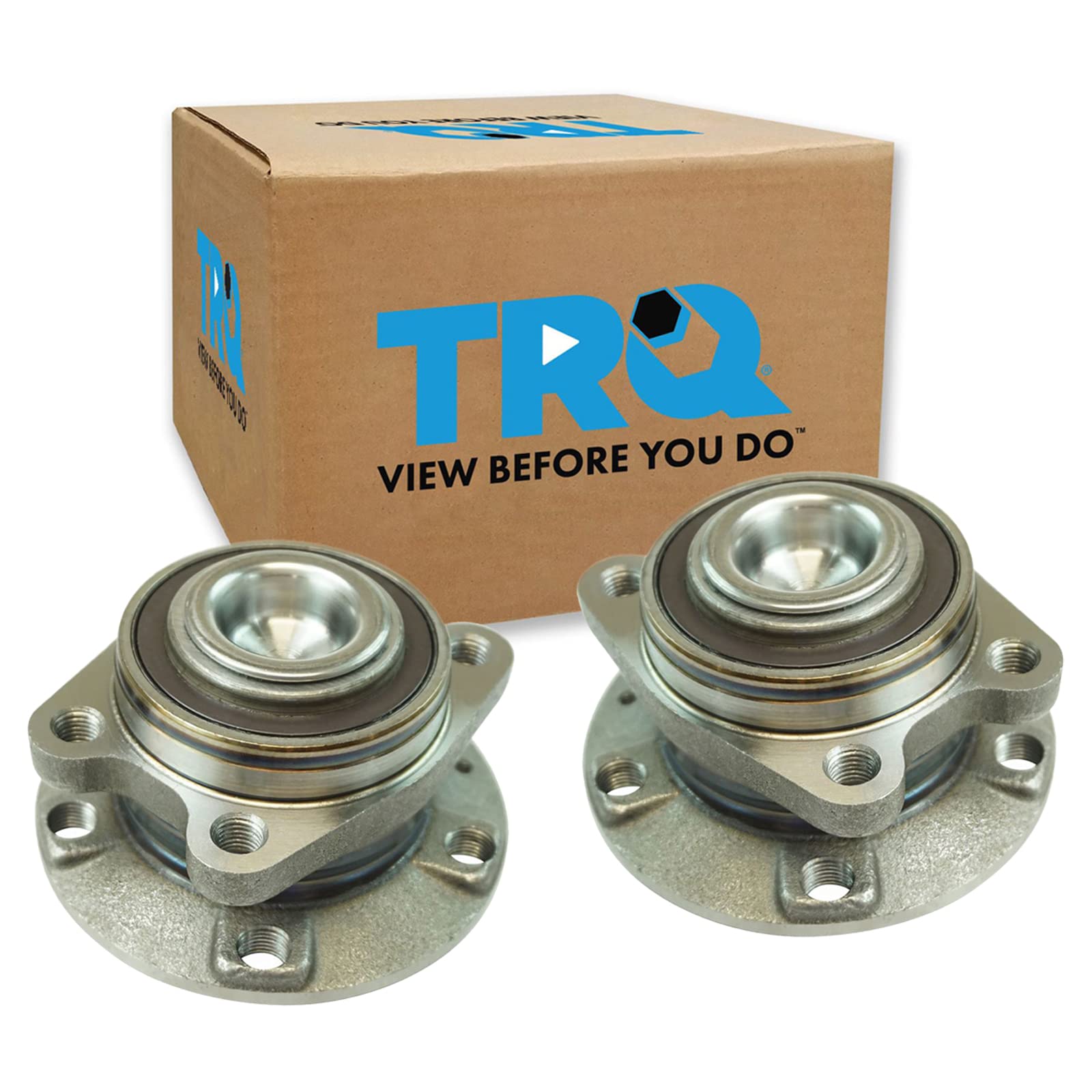 Trq Rear Wheel Hub Bearings Assembly Set Compatible With 2006-2011 Audi A6