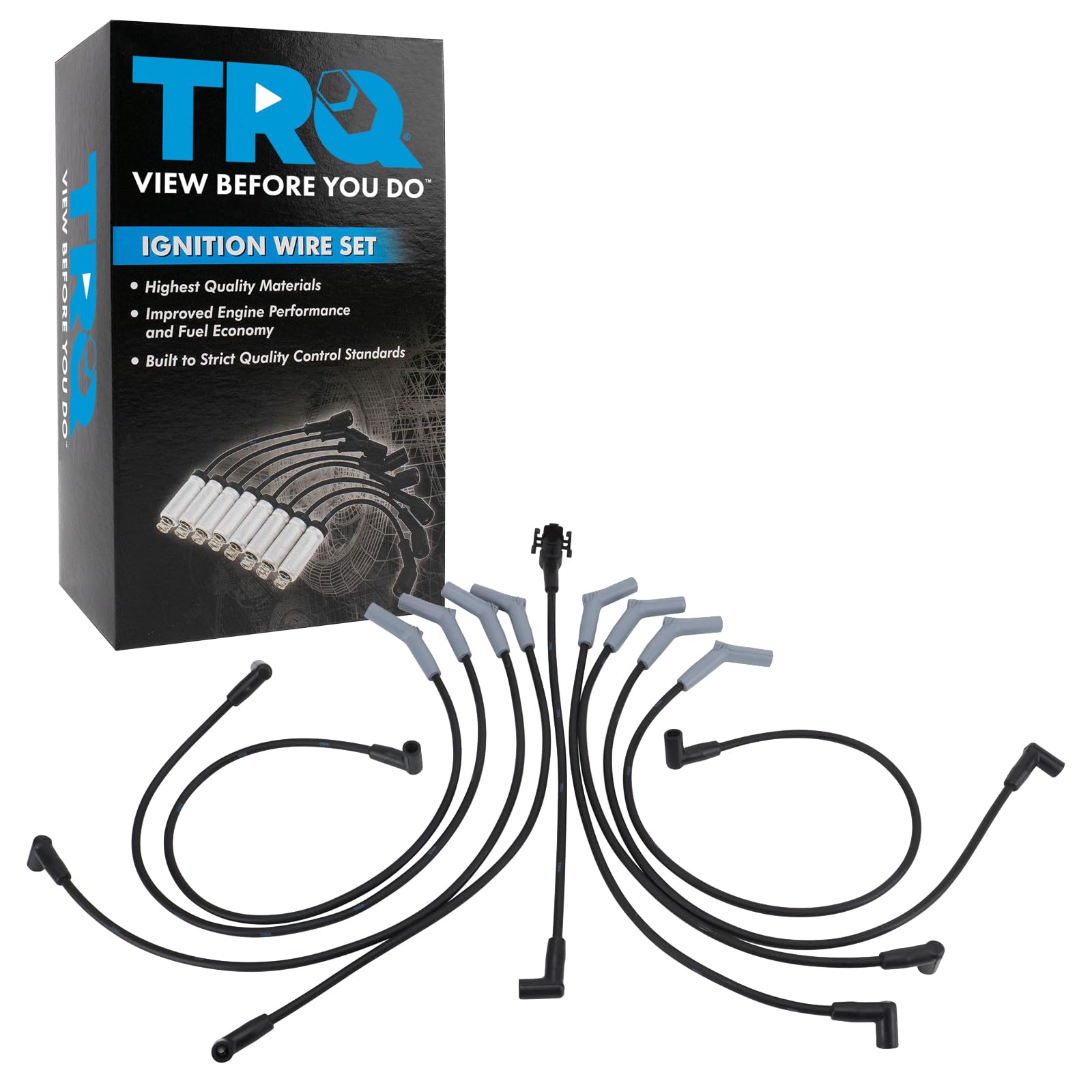 Trq Spark Plug Wire Set Compatible With 1987-1997 Ford