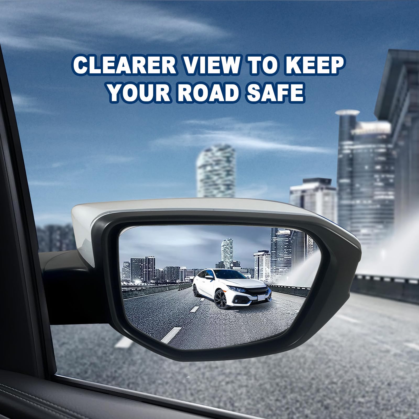 Lqito Right Passenger Side Door Mirror For 2016-2021 HONDA CIVIC LX SE Sport with Power Mirror Ajust Manual Fold Non-Heated Matc