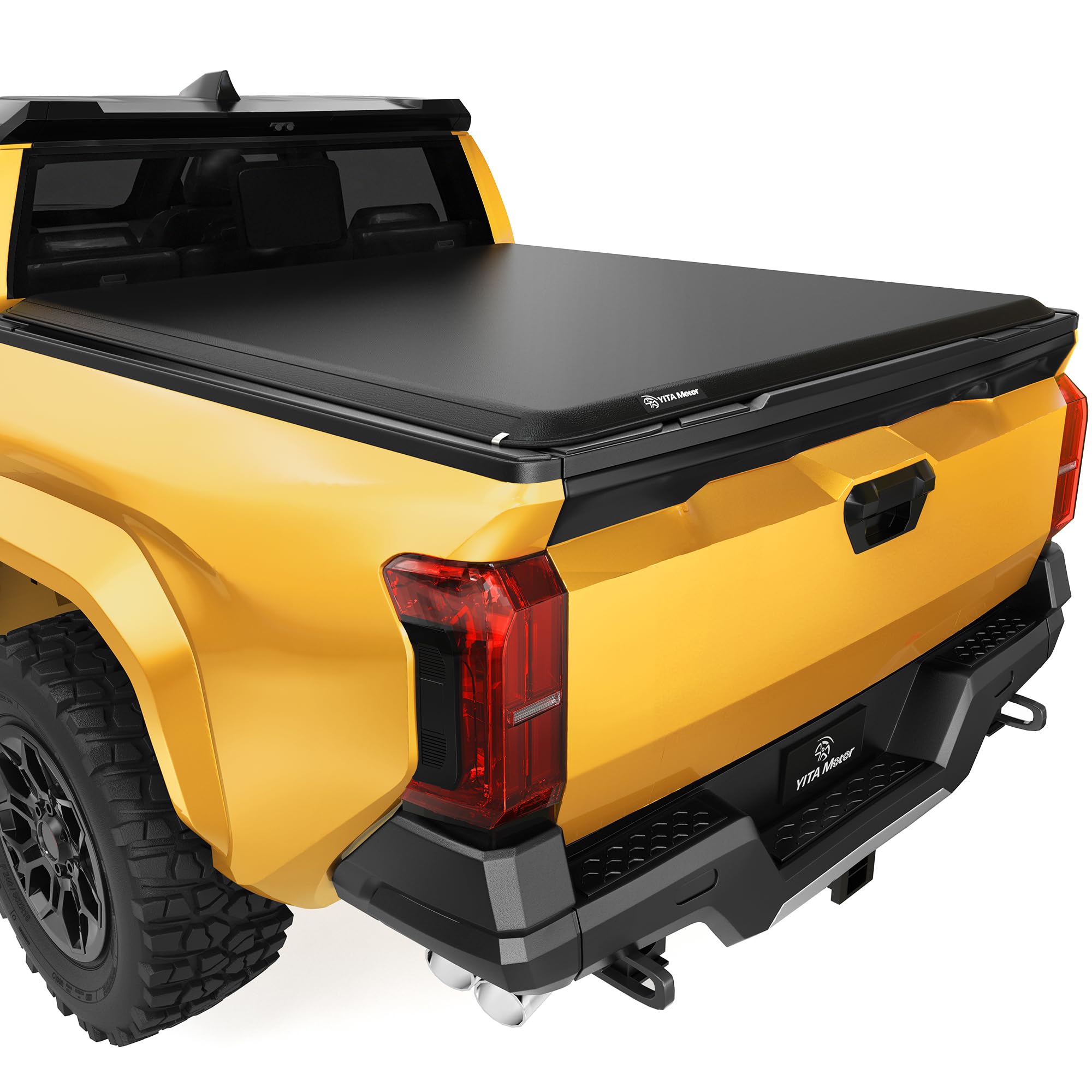 Yitamotor Soft Roll Up Truck Bed Tonneau Cover Compatible With Toyota Tacoma 2024 2025 (Excl. Trail Edition), 5 Ft Bed With Deck