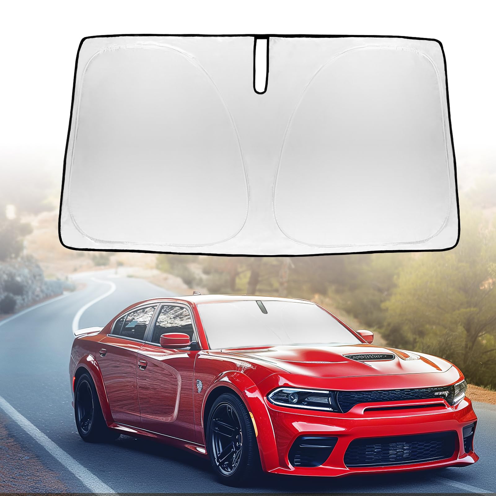 For Charger 2024 Windshield Cover Sunshade Foldable Shield For Dodge Charger 2023, For Dodge Challenger 2006-2022 Front Window S