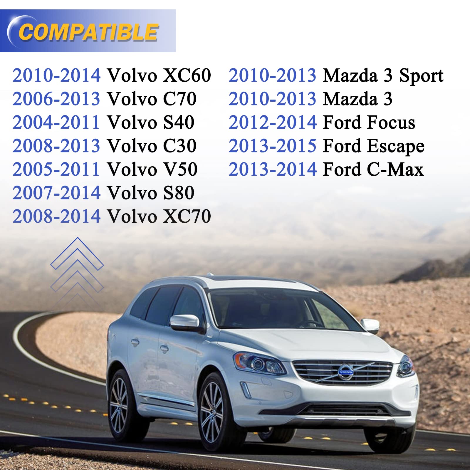 Zinc-Nickel Alloy Front Stabilizer Sway Bar Links For 2010-2013 Mazda 3 2012-2015 Ford Focus Escape C-Max 2004-2014 Volvo Xc60 C