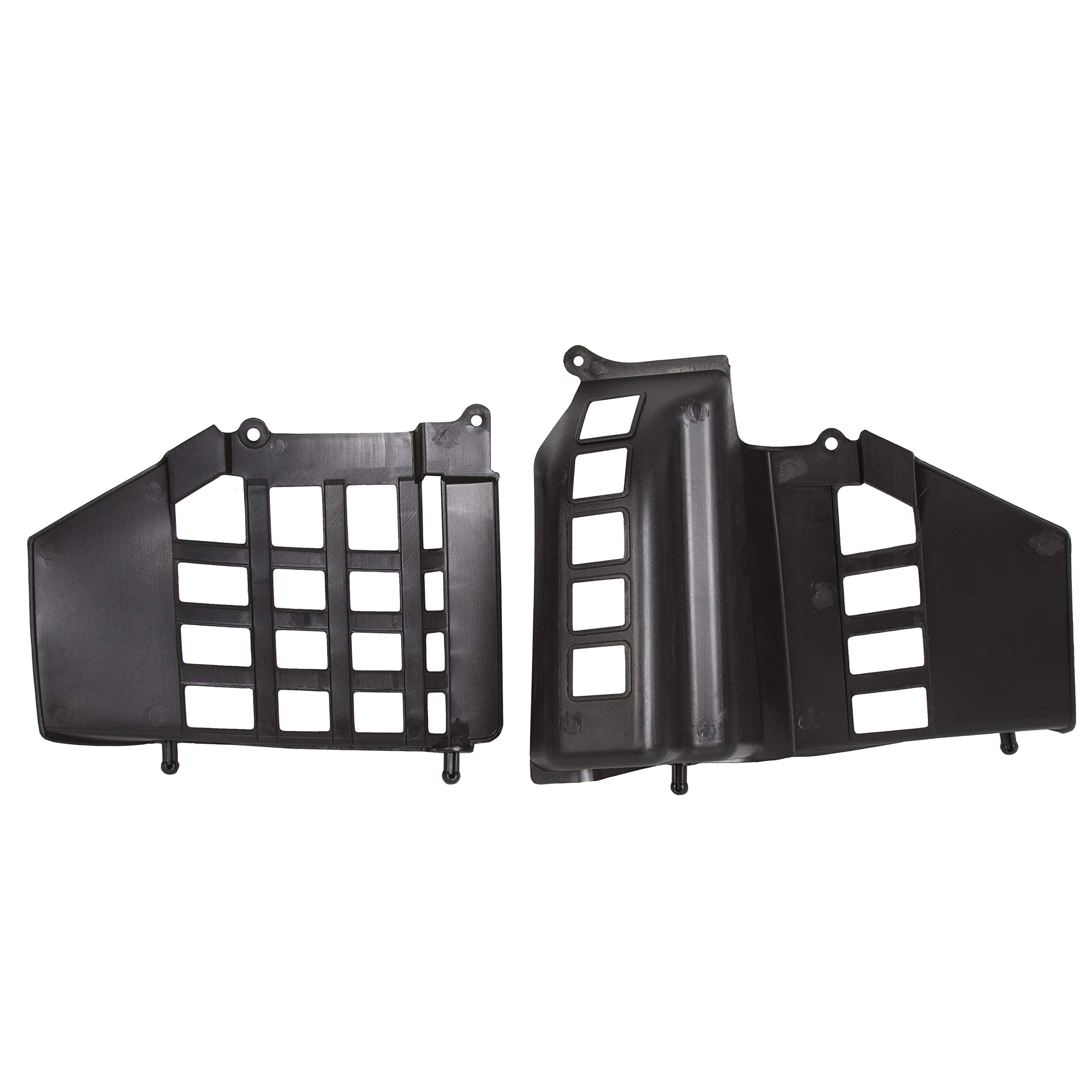 Ecotric Black Heel Guard Compatible With 1987-2006 Yamaha Banshee Replacement For 3Gg-21691-00-00 3Gg-21621-00-00 Left + Right (Pair)