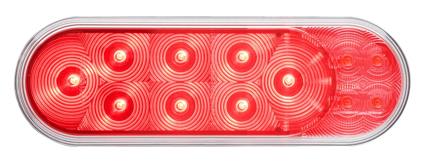 Optronics Stl211Xrb 4'' Fusion Gen Ii Led Combination Stop/Turn/Tail/Back-Up Light, Red