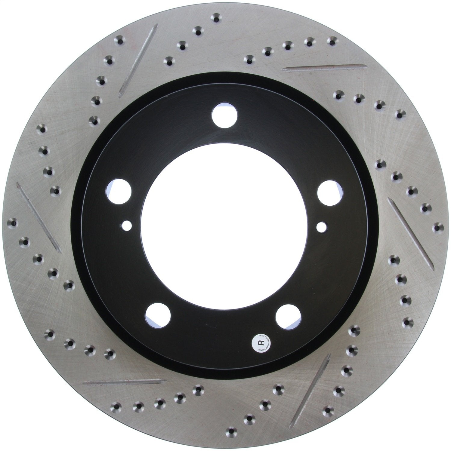 StopTech 127.44162R Sport Drilled/Slotted Brake Rotor (Front Right), 1 Pack
