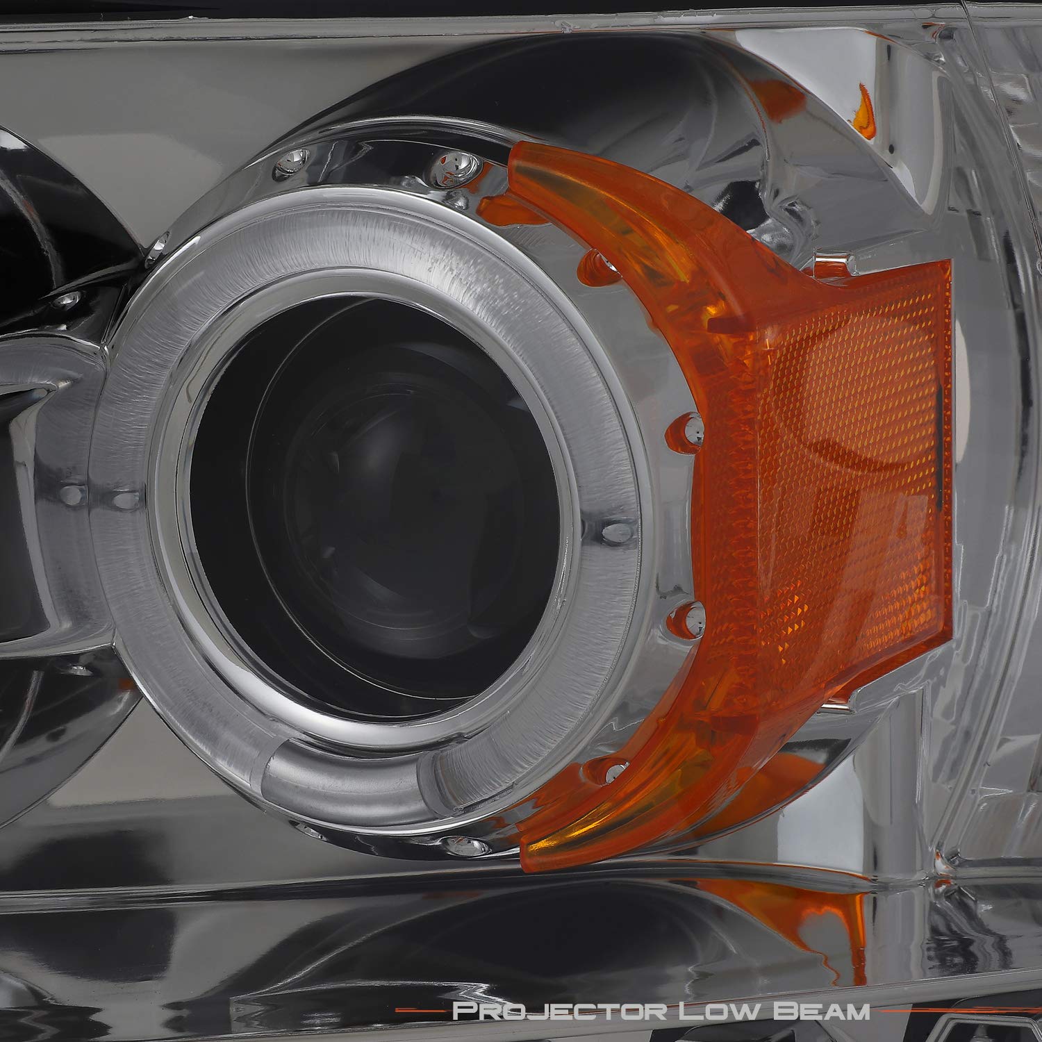 Akkon - For 2002-2005 Dodge Ram 1500 | 2003-2005 Ram 2500 3500 Smoke Dual Halo Projector Led Headlights Pair Set