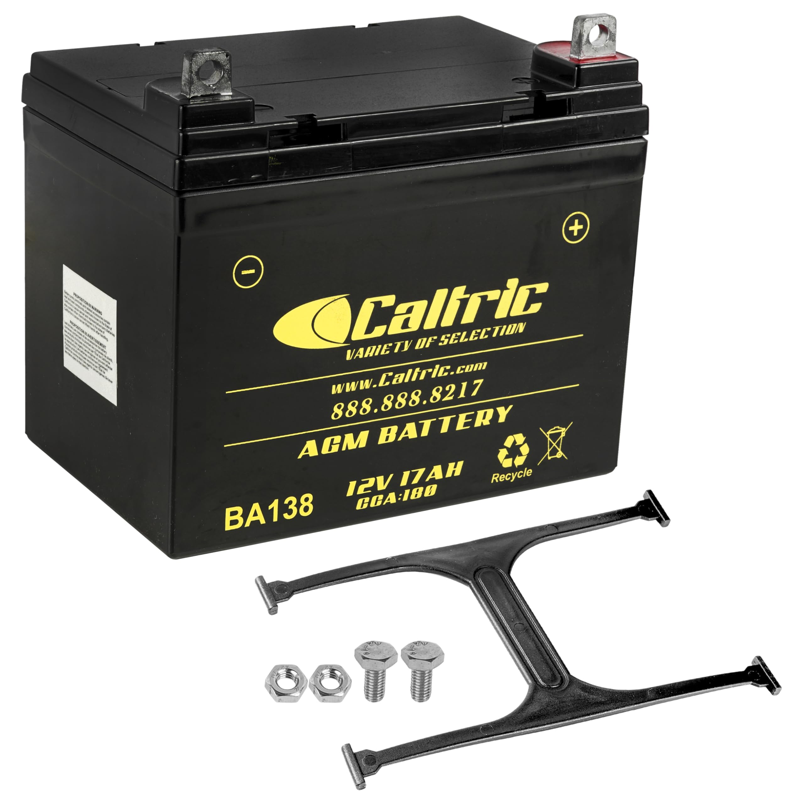 Caltric AGM Battery Compatible with Husqvarna YTH2248 YTH2348 YTH2448 YTH2454 YTH2548 532123899