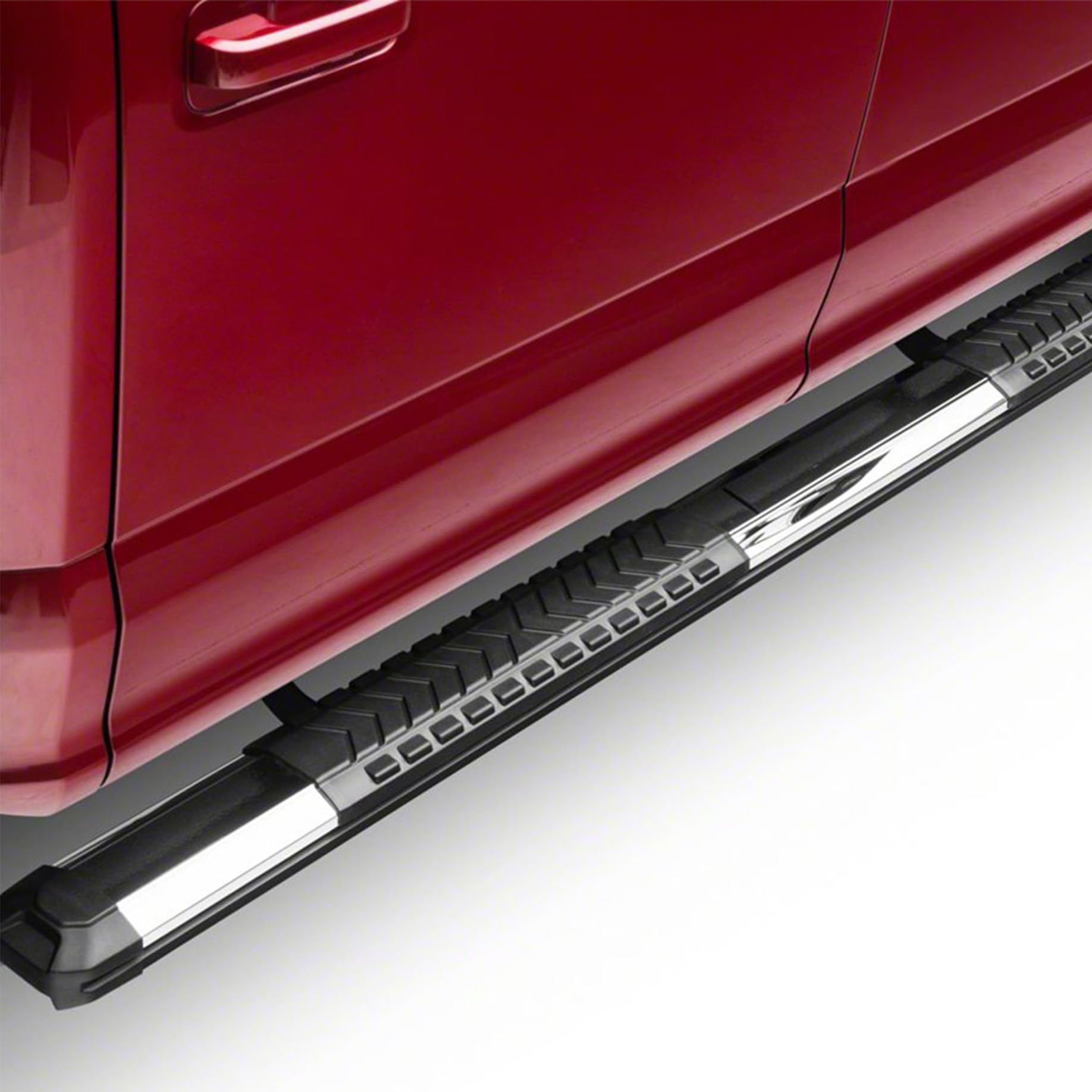 Stainless Steel Cutlass Running Board Compatible With 07-18 Silverado/Sierra 1500 Crew /07-19 Silverado / 2500-3500 Crew Cab - (