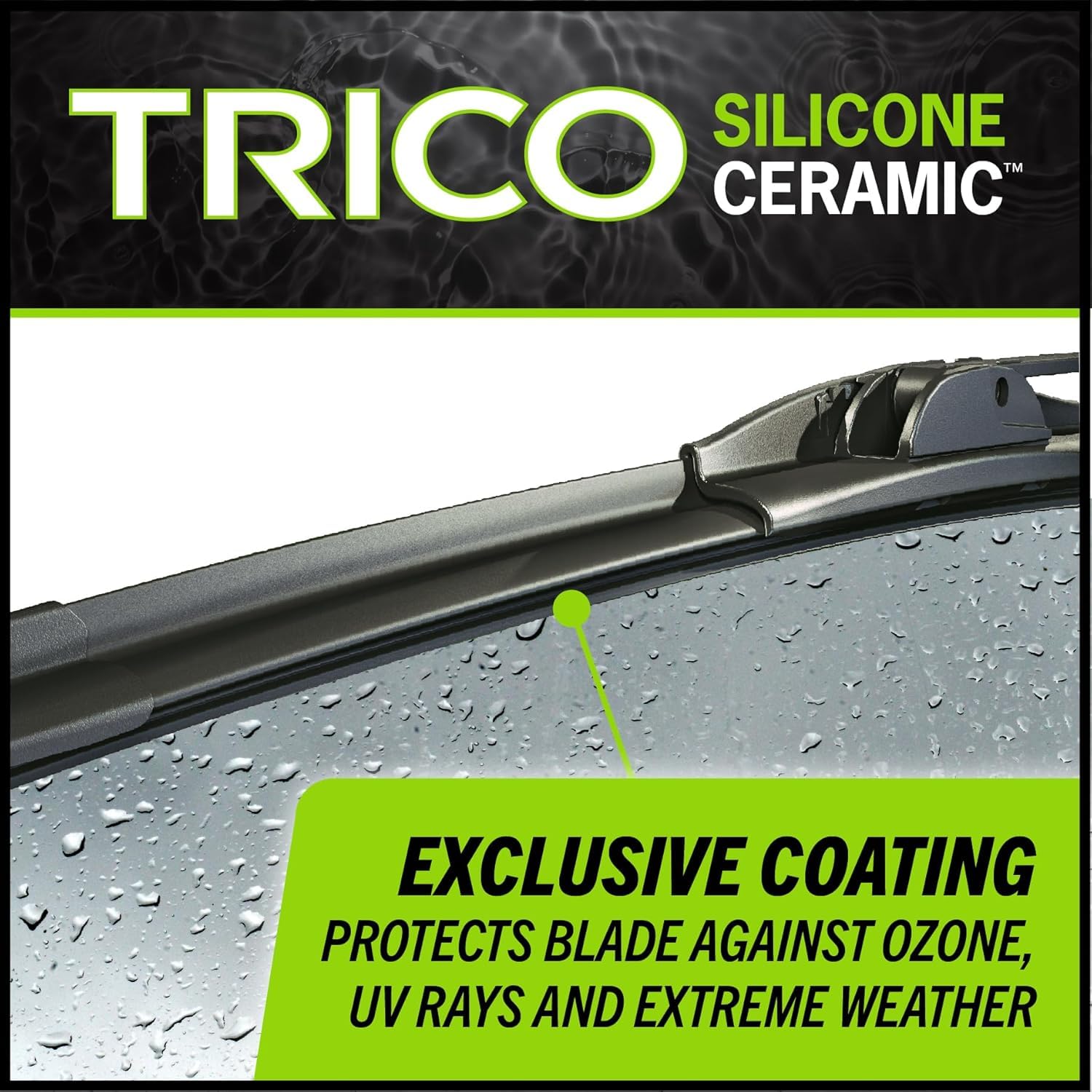 Trico Silicone Ceramic Automotive Replacement Windshield Wiper Blade, Ceramic Coated Silicone Super Premium All Weather Includes 26 Inch & 26 Inch Beam Blades For Select Mercedes-Benz Models (90-2626)