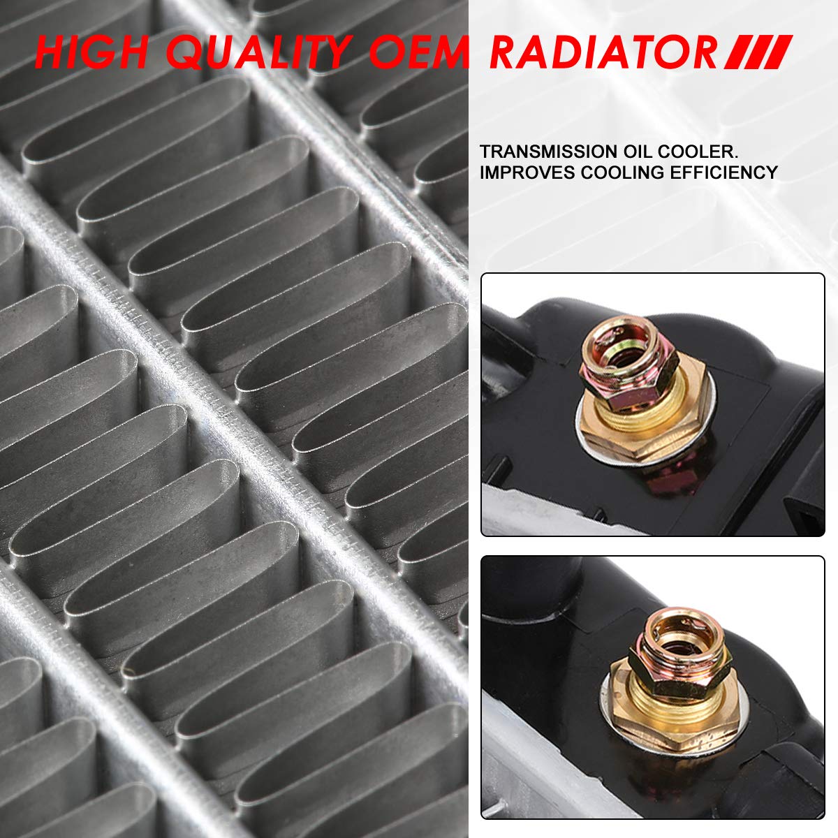 Auto Dynasty Radiator Compatible With 10-17 Equinox/Gmc Terrain/Suzuki Xl-7 2.4L/3.0L/3.6L At, Dpi 13103 Factory Style 1-Row Coo