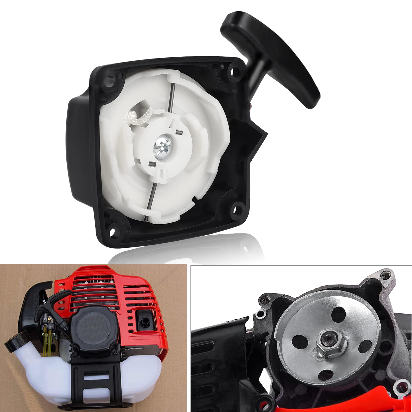 FLYPIG Recoil Starter Pull Start Starter for 33cc 43cc 47cc 49cc 50cc Engine Pocket Bike Dirt Bike Gas Scooter Chopper ATV Quad Mini-Choppers Earthquake E43 Earth Auger Power Head Recoil Pull Start