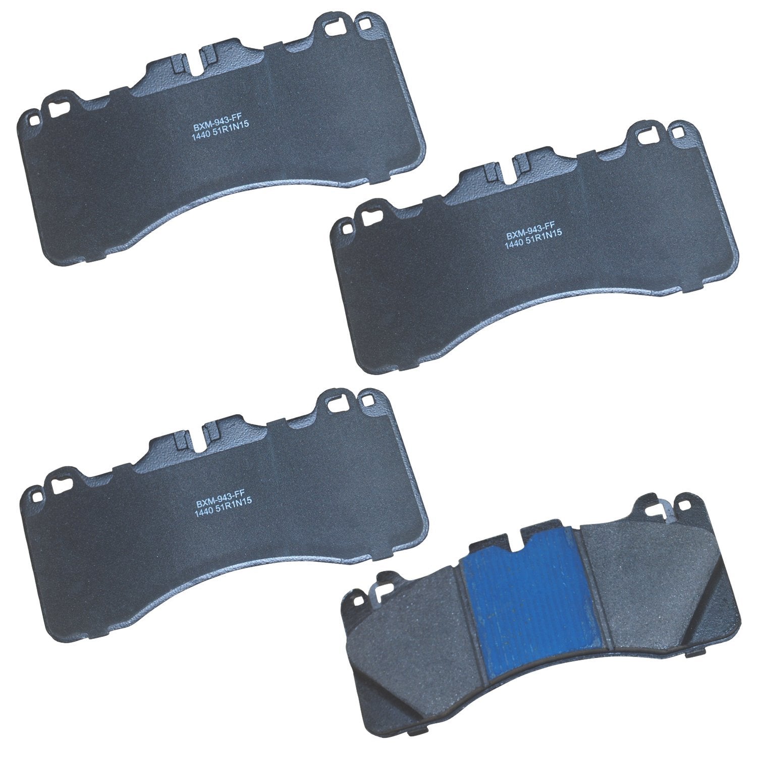 Bendix Premium Sbm1440 Semi-Metallic Front Brake Pads For Lexus Gs F 2020-2016, Ls460 2017-2010, Rc F 2020-2015