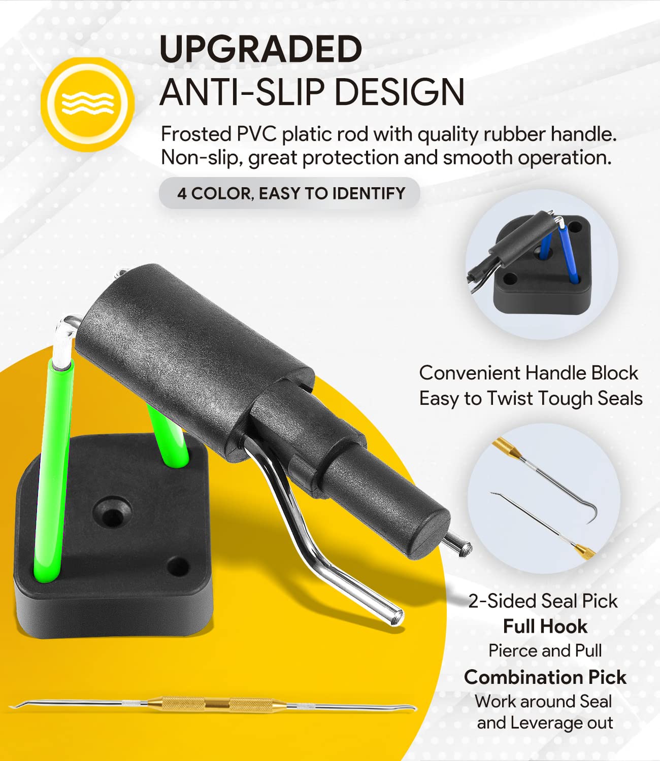 6 Pack Hydraulic Seal Installation Tools, Hydraulic Cylinder Piston Repair Rebuild Seal Kit, U-Cup Rod Seal Installation Tool Ki