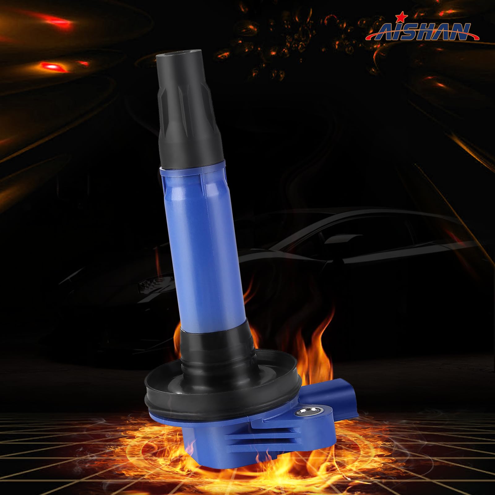 Aishan Set Of 6 Ignition Coil Pack Compatible With Ford Explorer F150 Edge Fusion Mustang Taurus, For Lincoln Mks Mkx Mkt Mkz, F