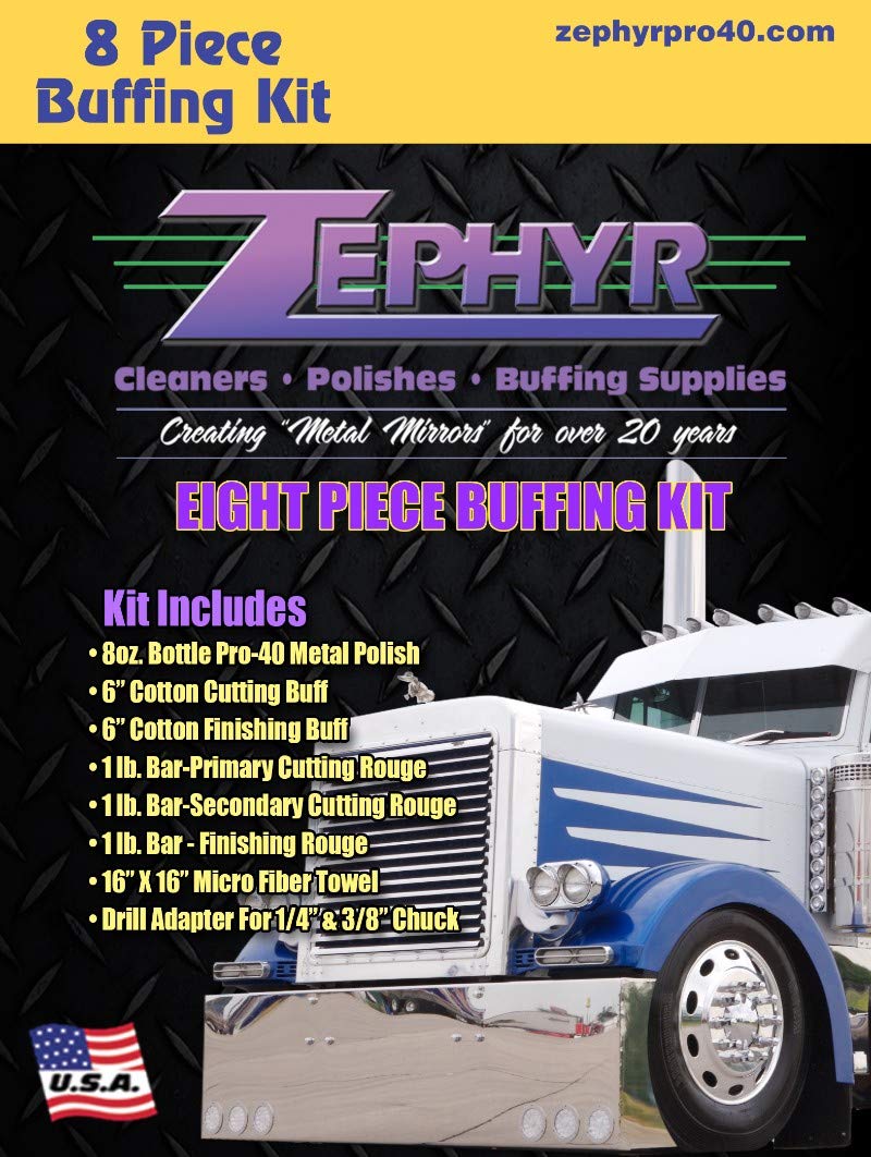 Zephyr Products Buffkit08 Wheel Polishing Kit