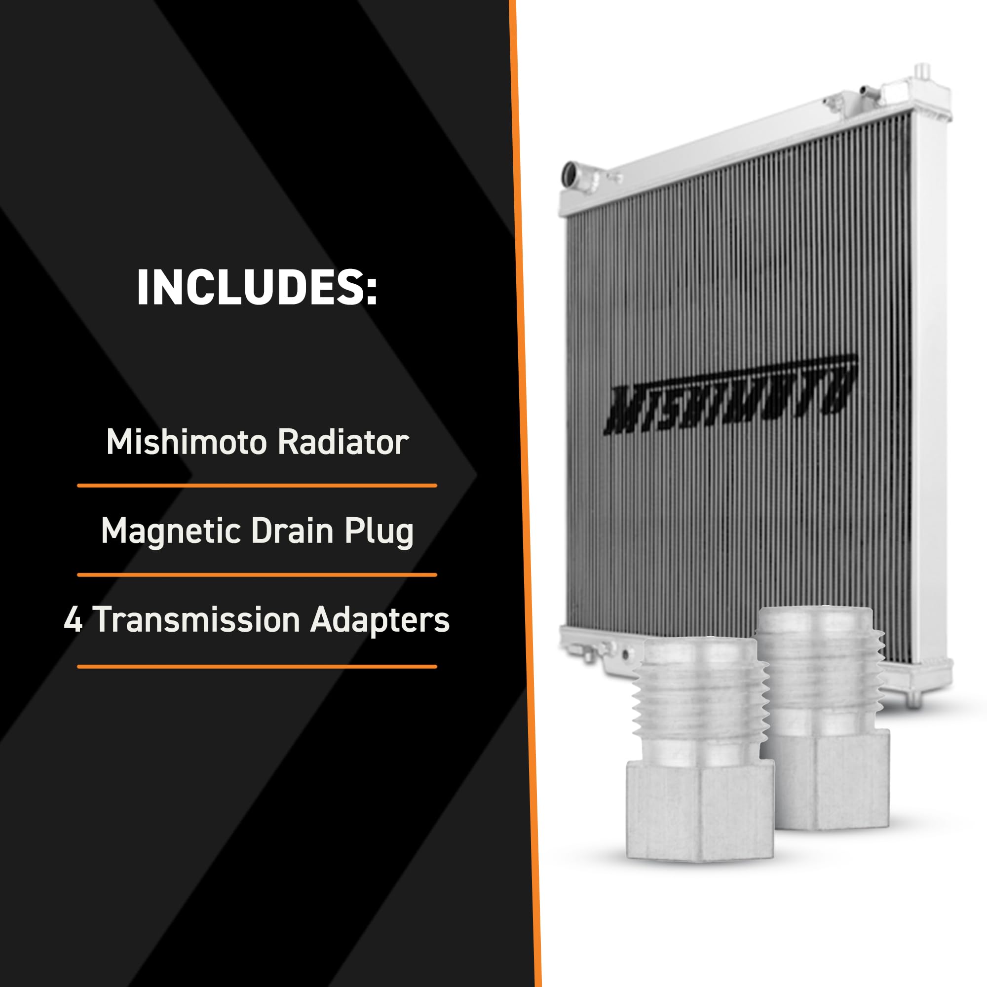 Mishimoto MMRAD-F2D-99 Performance Aluminum Radiator, Compatible with Ford Powerstroke 7.3L, 1999-2003