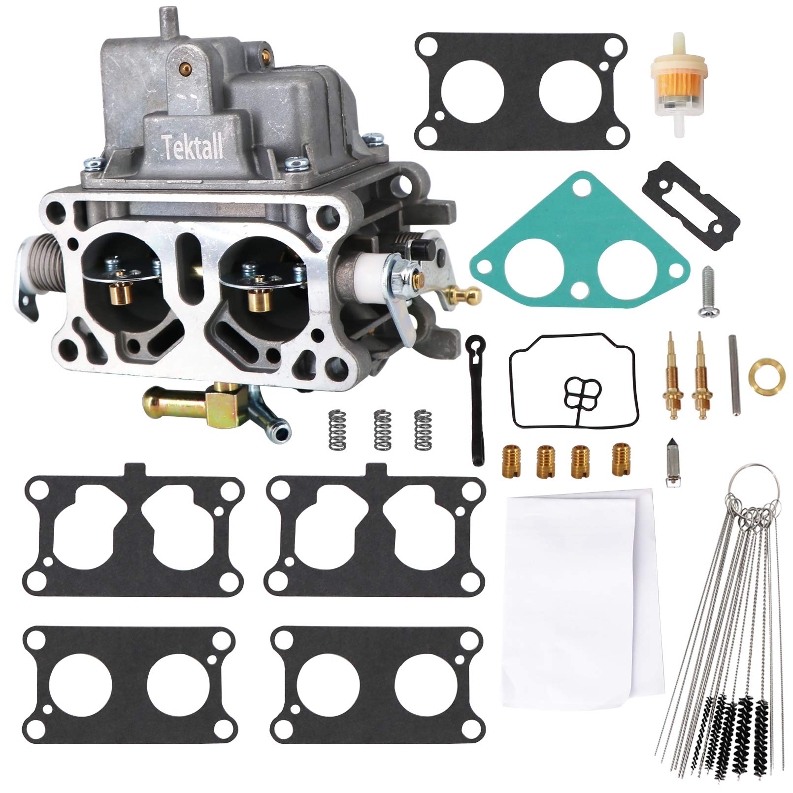 Tektall Carburetor For Ka.wasaki Mule 3000 3010 3020 2001-2008 Trans 4x4# 15003-2766 with Gaskets Carbon Dirt Jet Cleaner Tool k