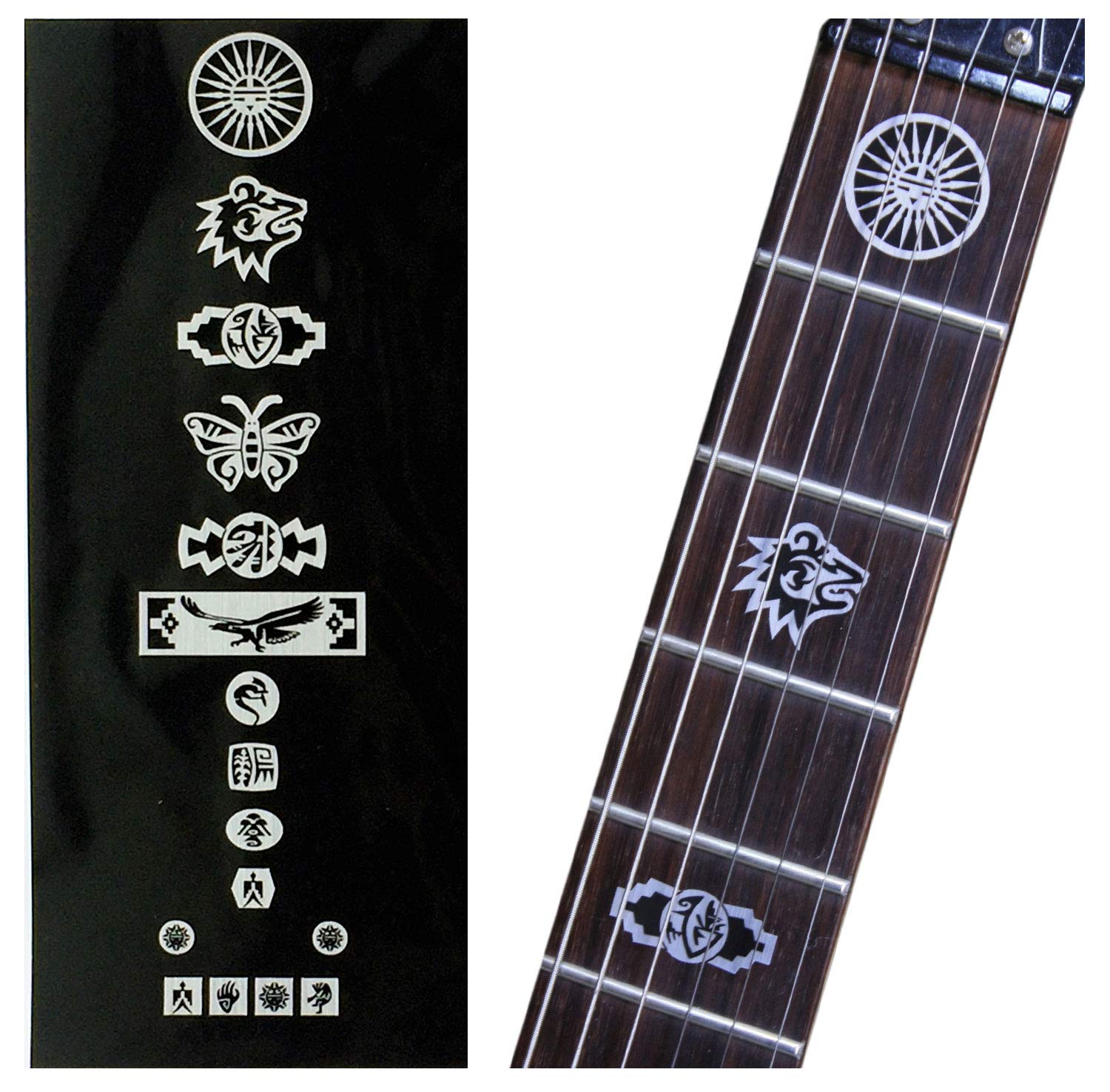 Jockomo Hopi Symbol (Metal Tone) Guitar Inlay Sticker