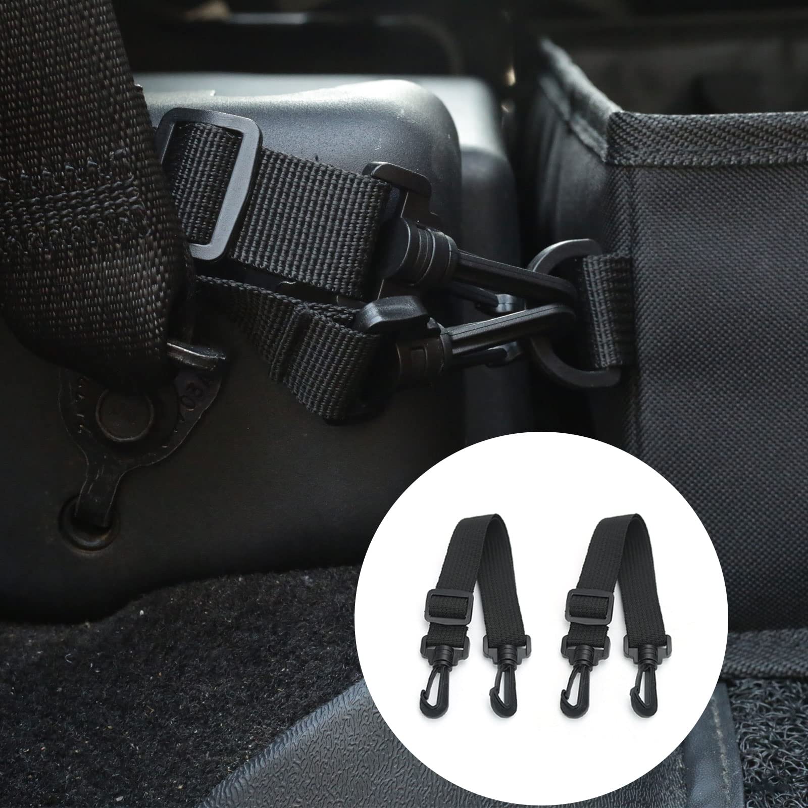 GEEDAR Under Seat Storage Tool Box Organizer for Ford F150/F250/F350, Nylon, Black, 3 Compartment Design