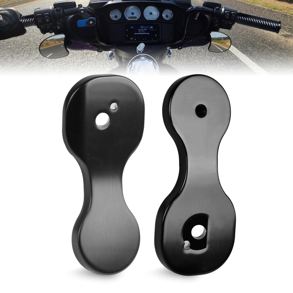 Goldfire Motorcycle Mirror Drop Brackets Adjustable Drop Mirror Relocator Fairing Batwing Mirror Kit Compatible With Harley Tour