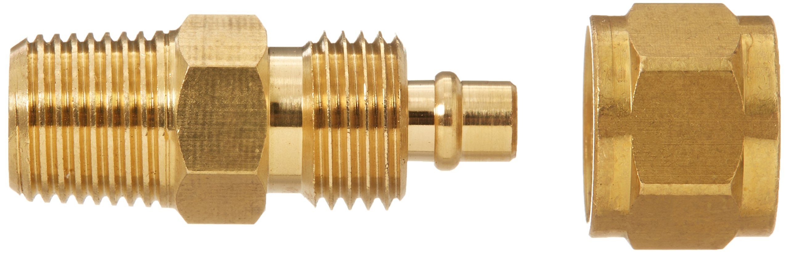 Viair 92951 1/8'' Male Npt To 1/4'' Compression Fitting For 1/4'' Air Line, Brass