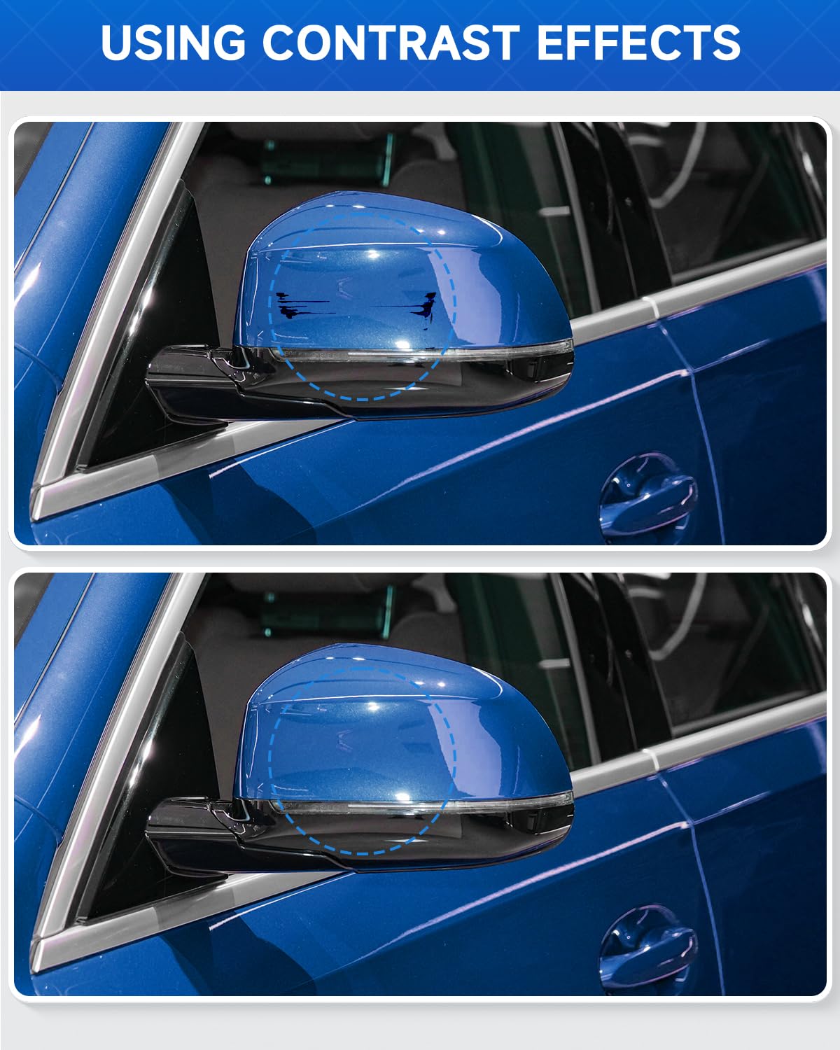 Teslaunch Phytonic Blue Metallic(C1M) For Bmw Car Touch Up Paint Kit,Exact Match Car Scratch Repair Touch Up Paint Kit (Phytonic